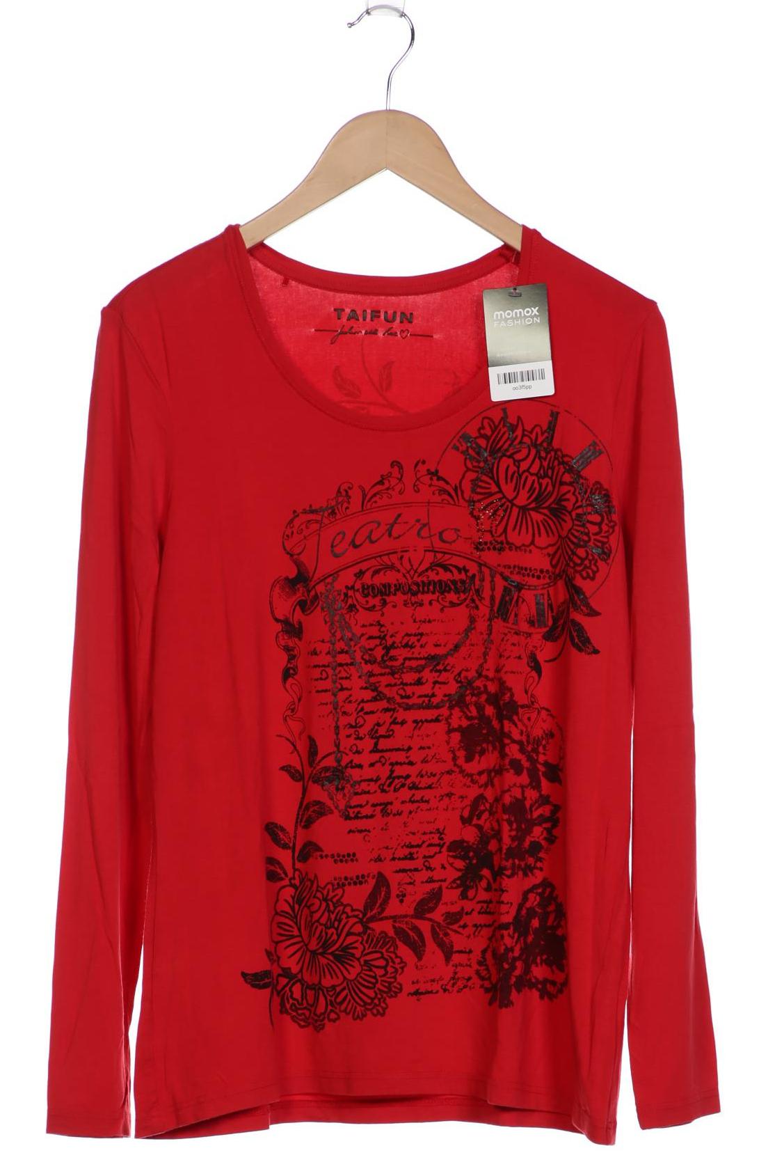 

Taifun Damen Langarmshirt, rot, Gr. 44