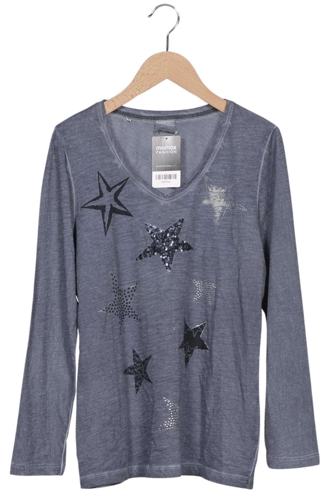 

Taifun Damen Langarmshirt, blau, Gr. 36