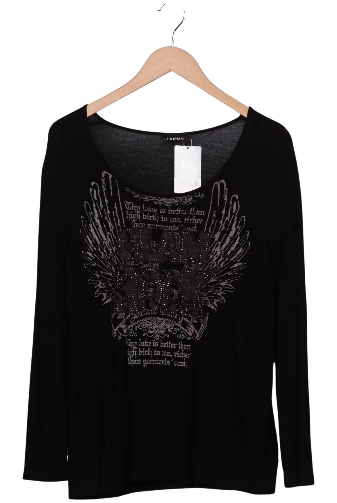 

Taifun Damen Langarmshirt, schwarz, Gr. 42