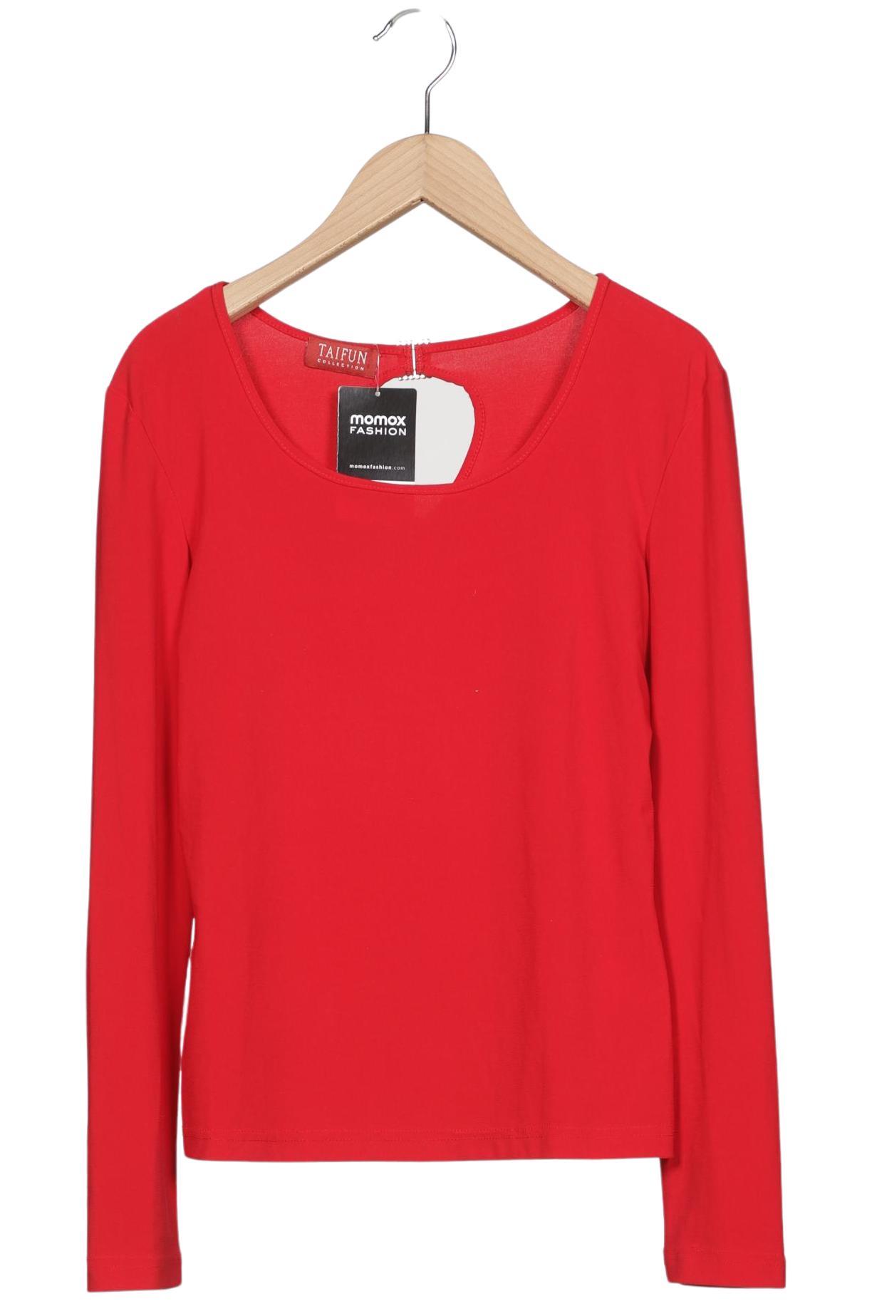

Taifun Damen Langarmshirt, rot, Gr. 36