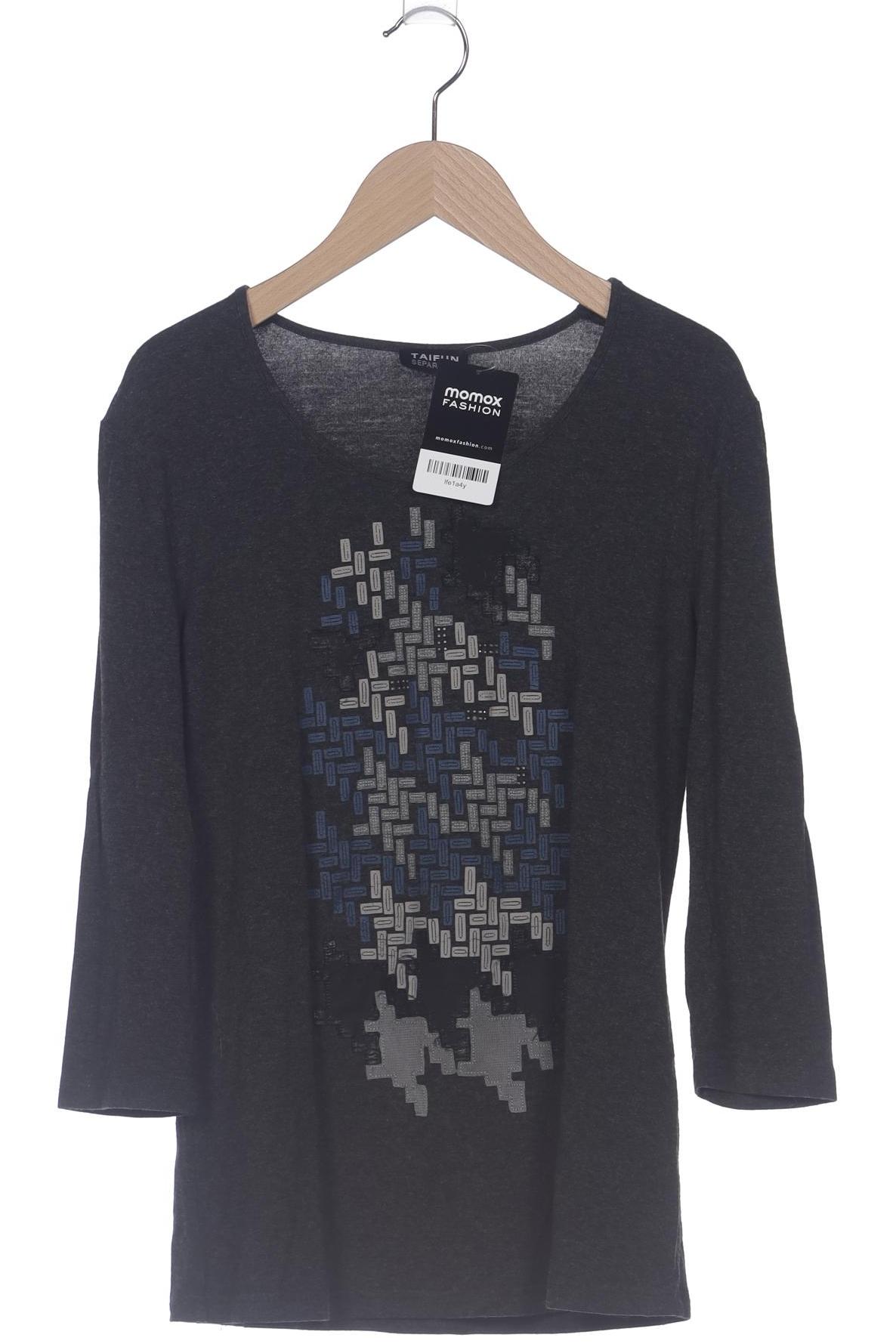 

Taifun Damen Langarmshirt, grau, Gr. 36