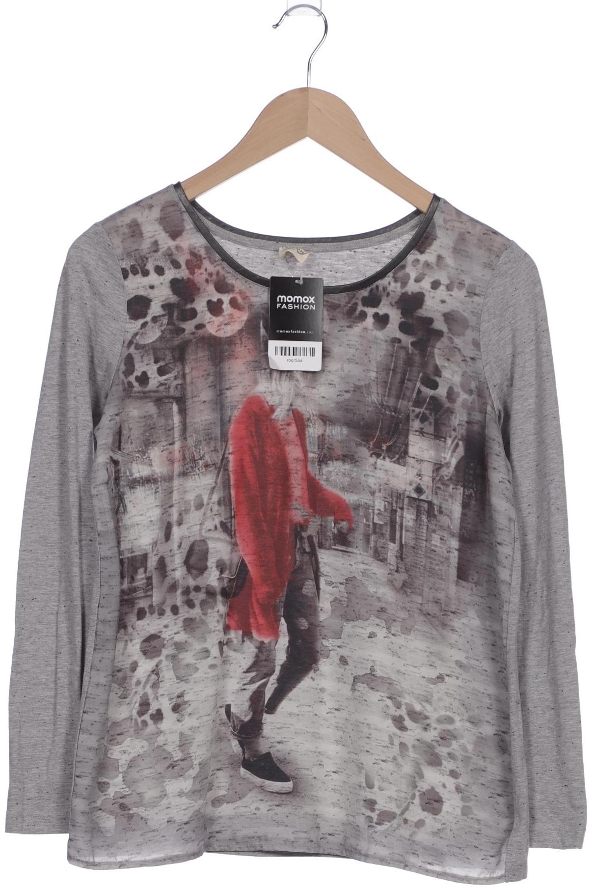 

Taifun Damen Langarmshirt, grau, Gr. 38