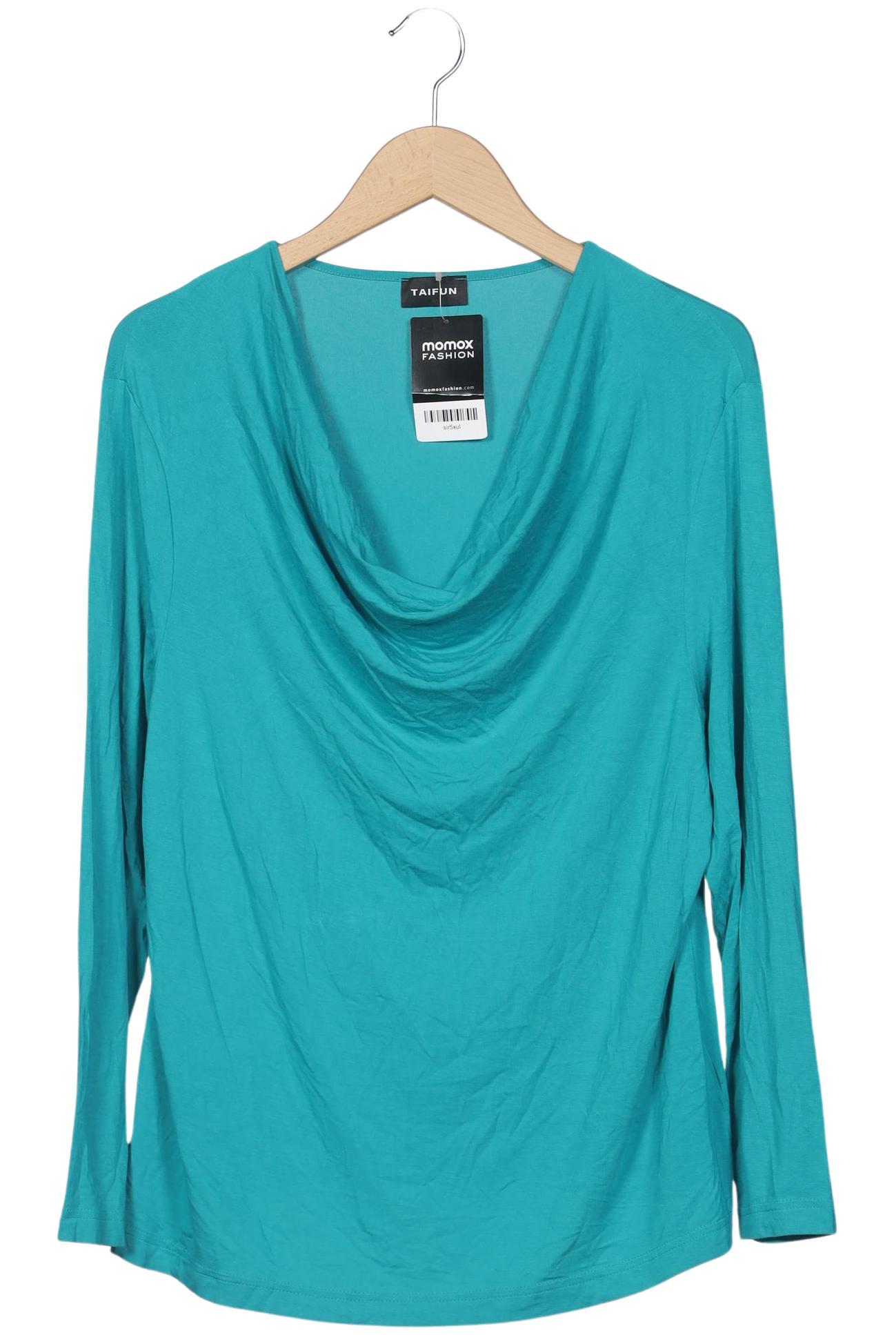 

Taifun Damen Langarmshirt, türkis, Gr. 46
