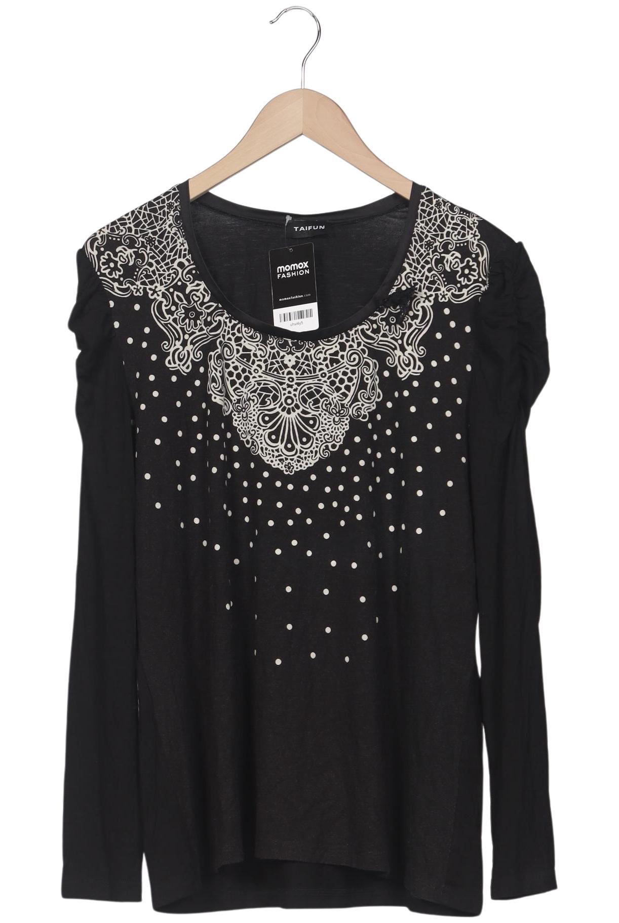 

Taifun Damen Langarmshirt, schwarz, Gr. 46