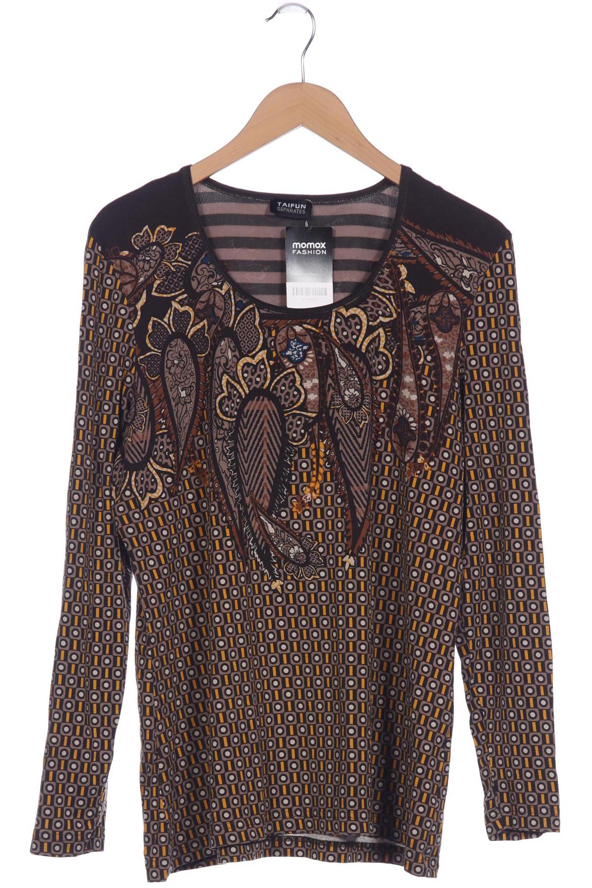 

Taifun Damen Langarmshirt, braun, Gr. 46