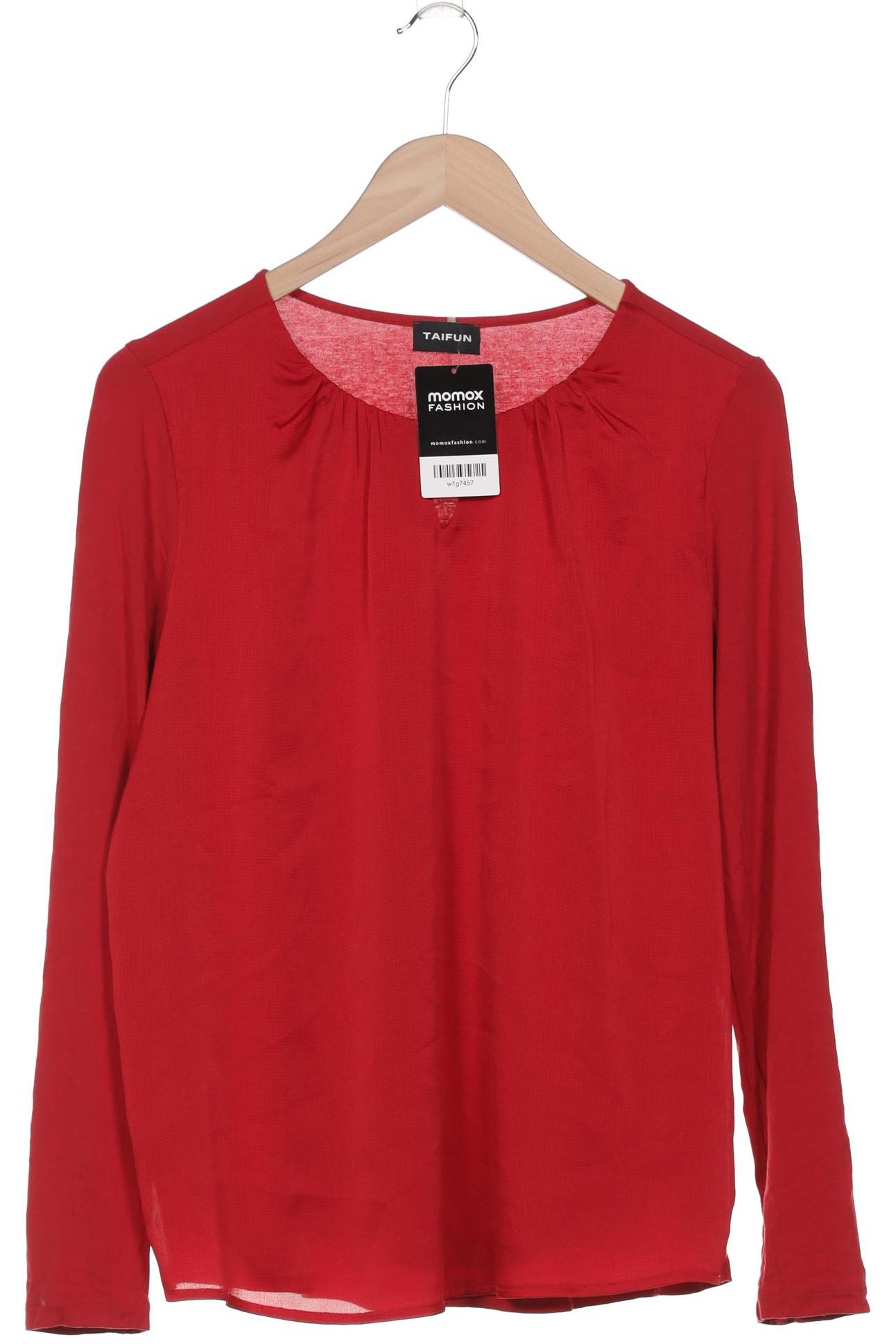 

Taifun Damen Langarmshirt, rot, Gr. 40