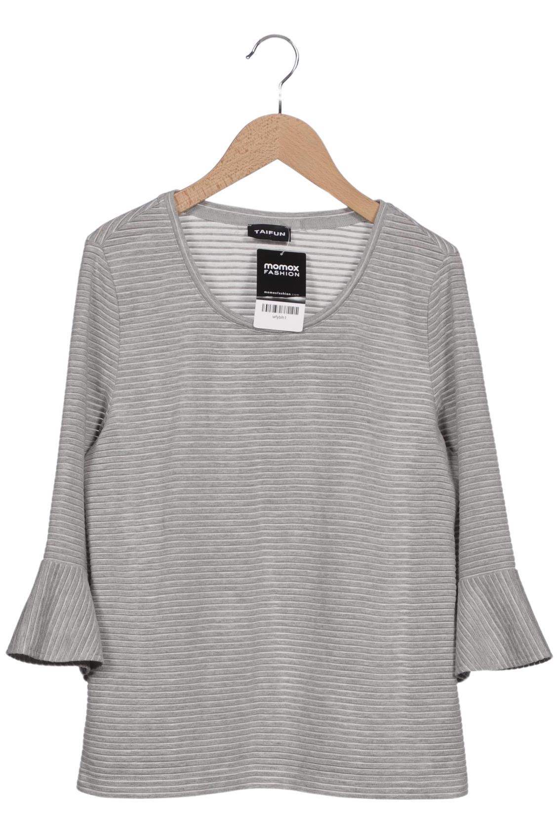 

Taifun Damen Langarmshirt, grau, Gr. 36