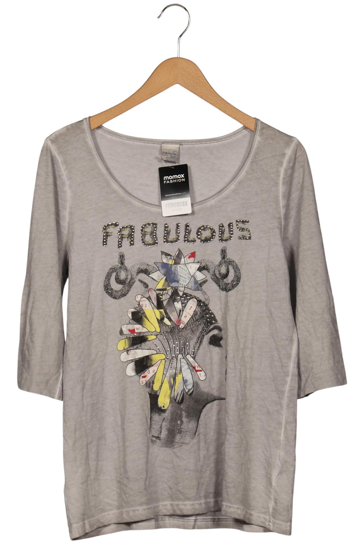 

Taifun Damen Langarmshirt, grau, Gr. 42