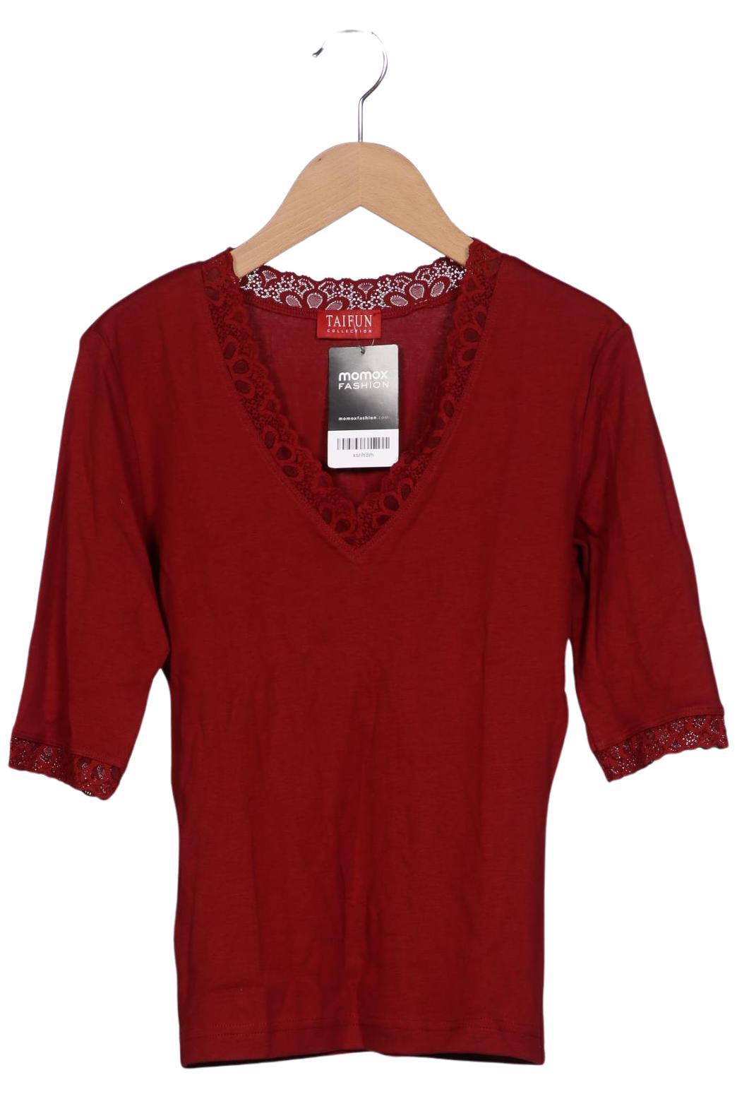 

Taifun Damen Langarmshirt, rot, Gr. 34
