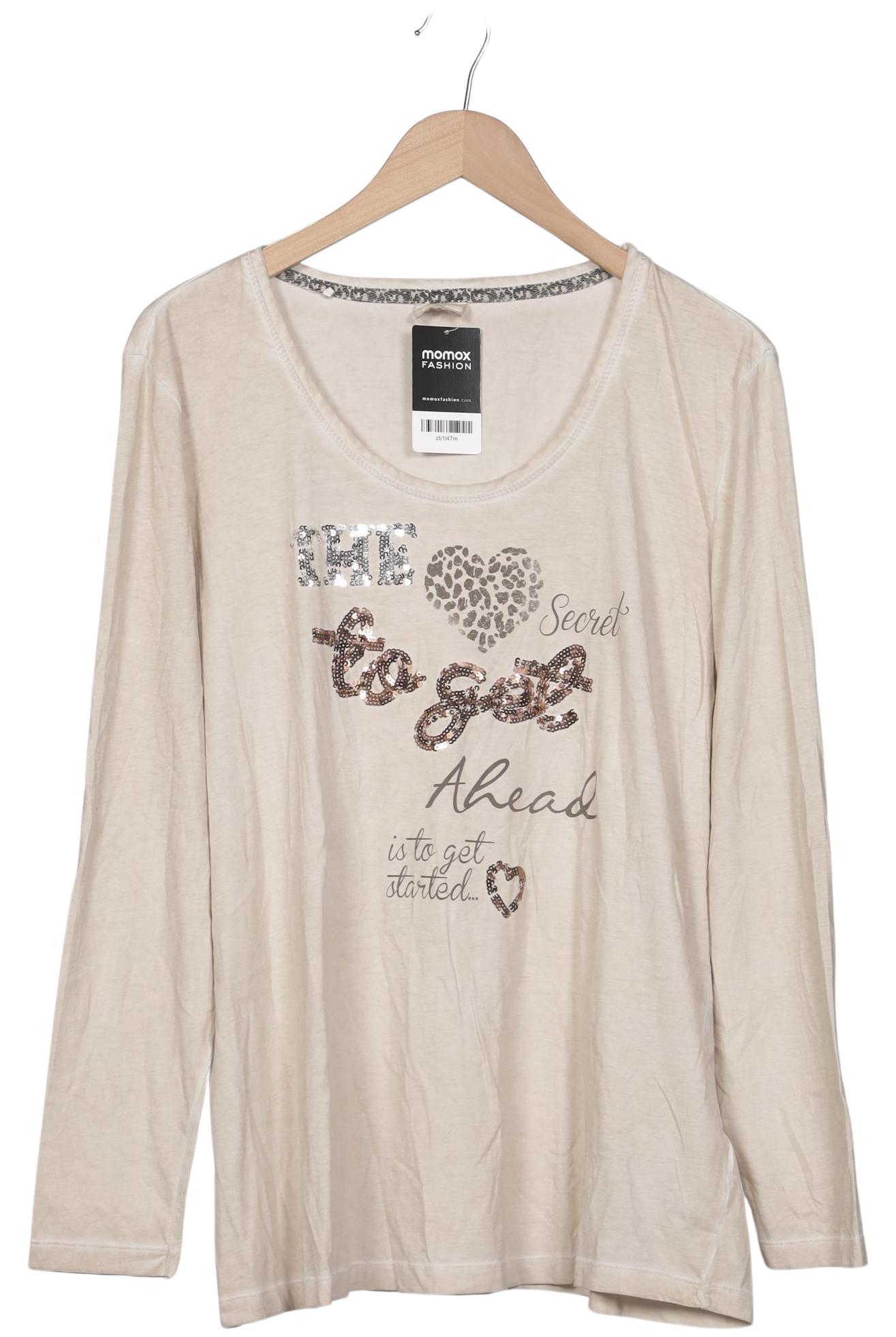 

Taifun Damen Langarmshirt, beige, Gr. 46