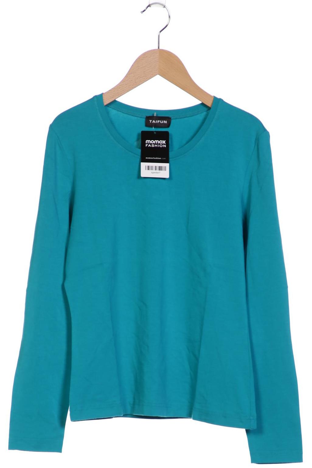 

Taifun Damen Langarmshirt, blau, Gr. 38