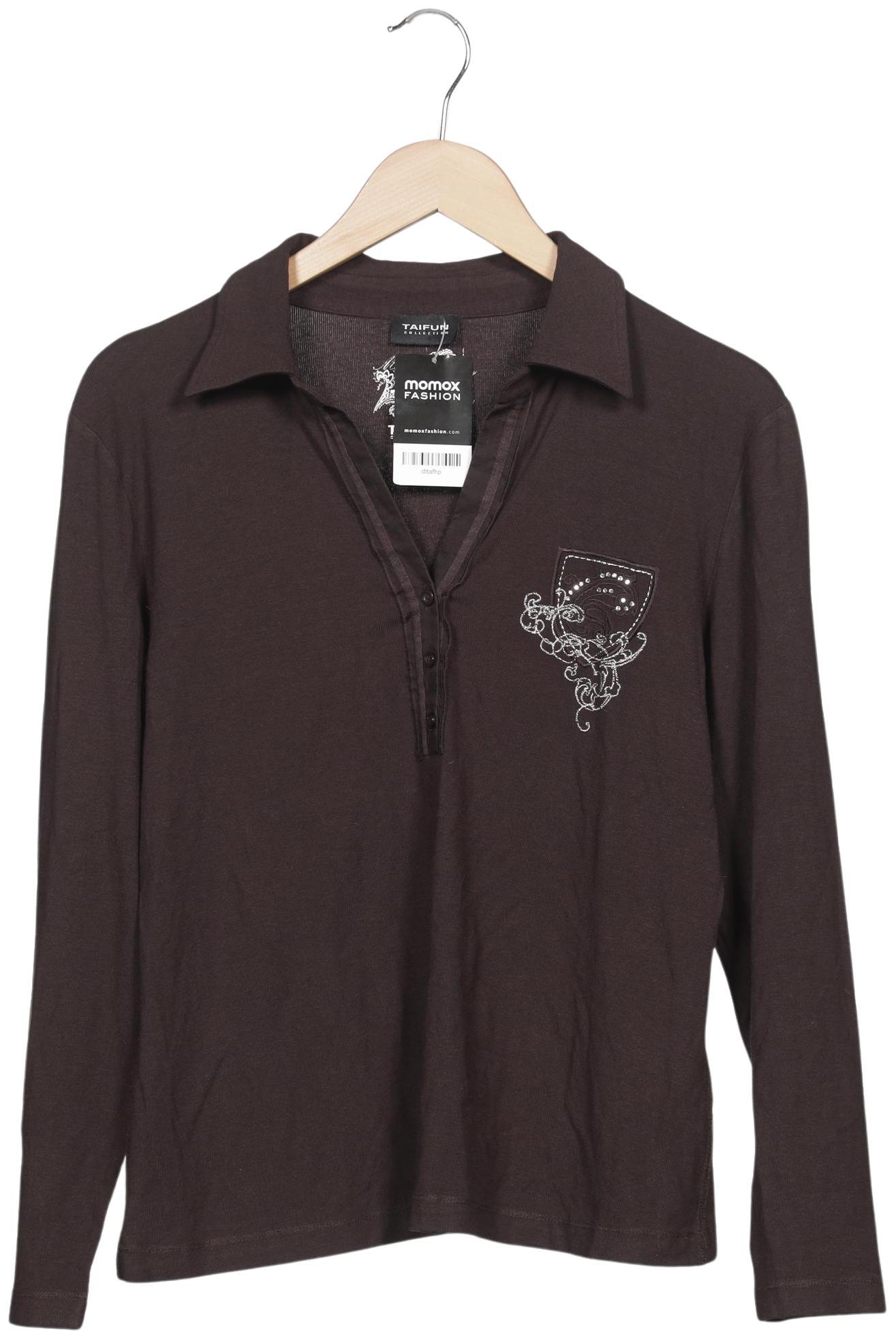

Taifun Damen Poloshirt, braun, Gr. 42