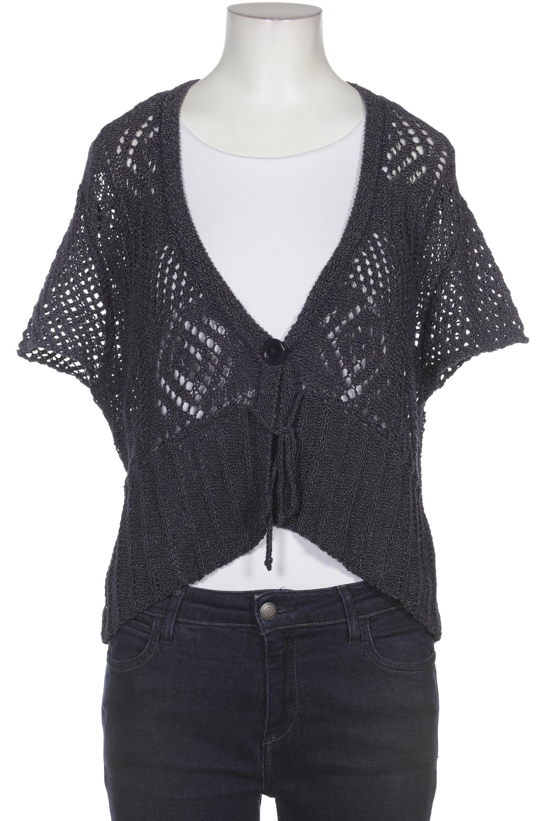 

Taifun Damen Strickjacke, blau, Gr. 46