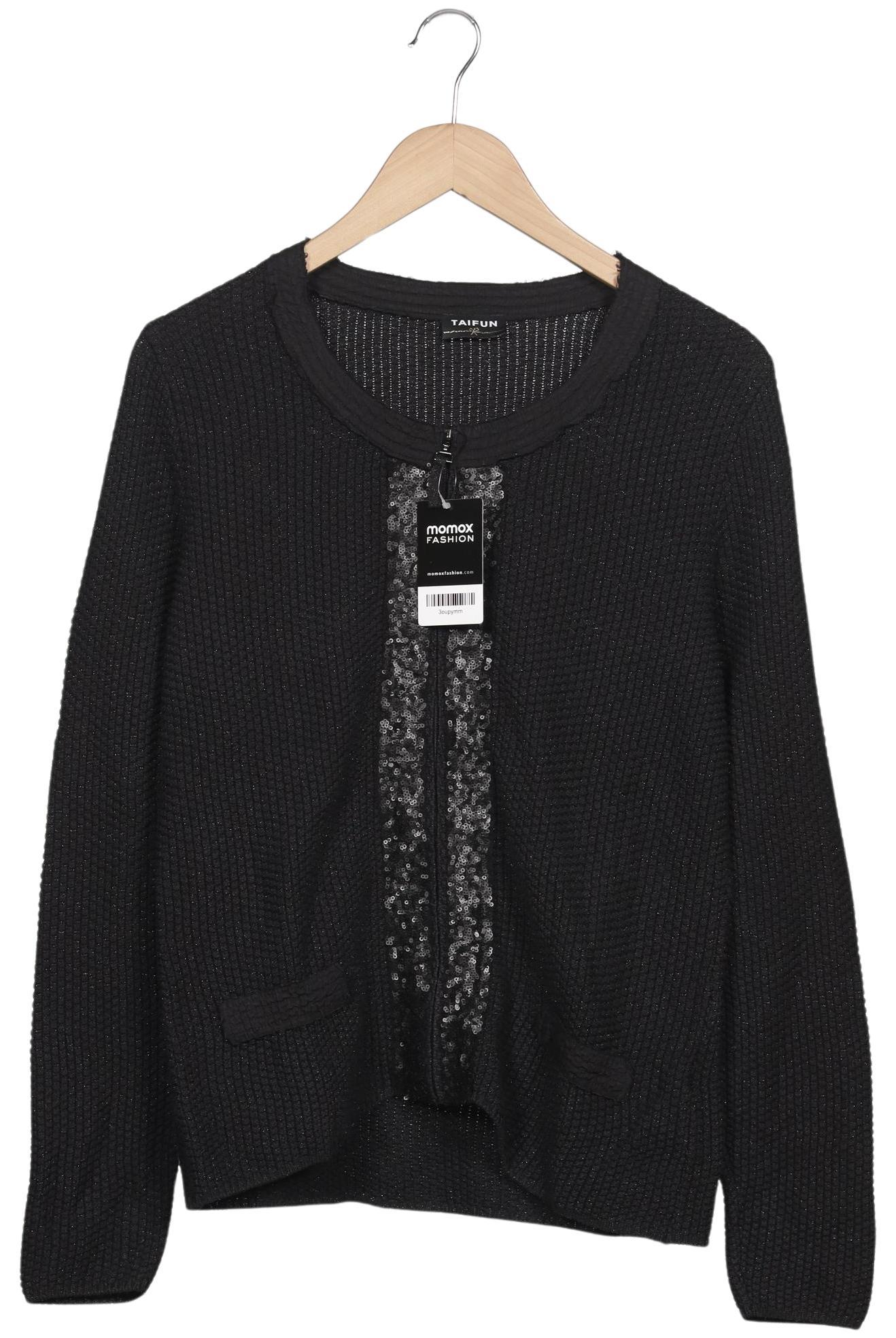 

Taifun Damen Strickjacke, schwarz, Gr. 42
