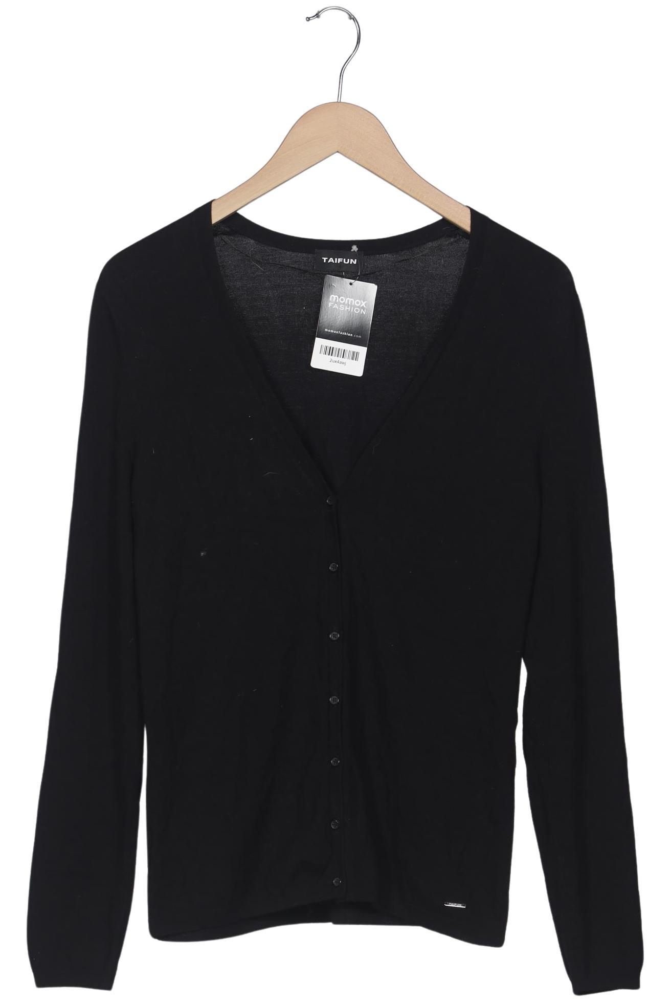 

Taifun Damen Strickjacke, schwarz, Gr. 38