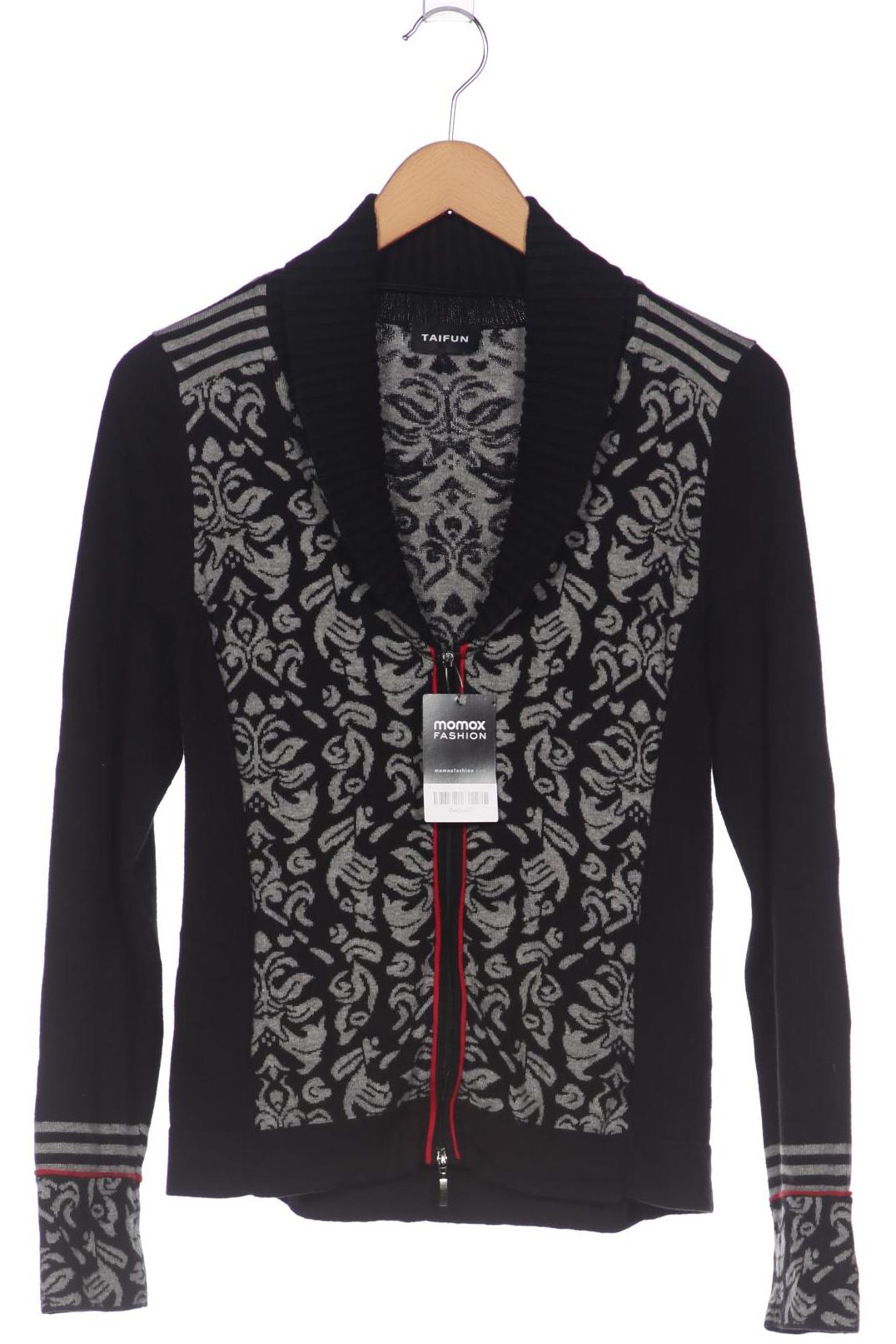

Taifun Damen Strickjacke, schwarz, Gr. 38