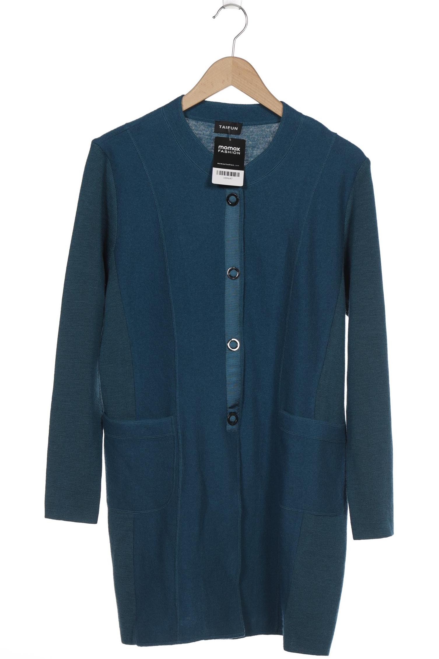 

Taifun Damen Strickjacke, blau, Gr. 44