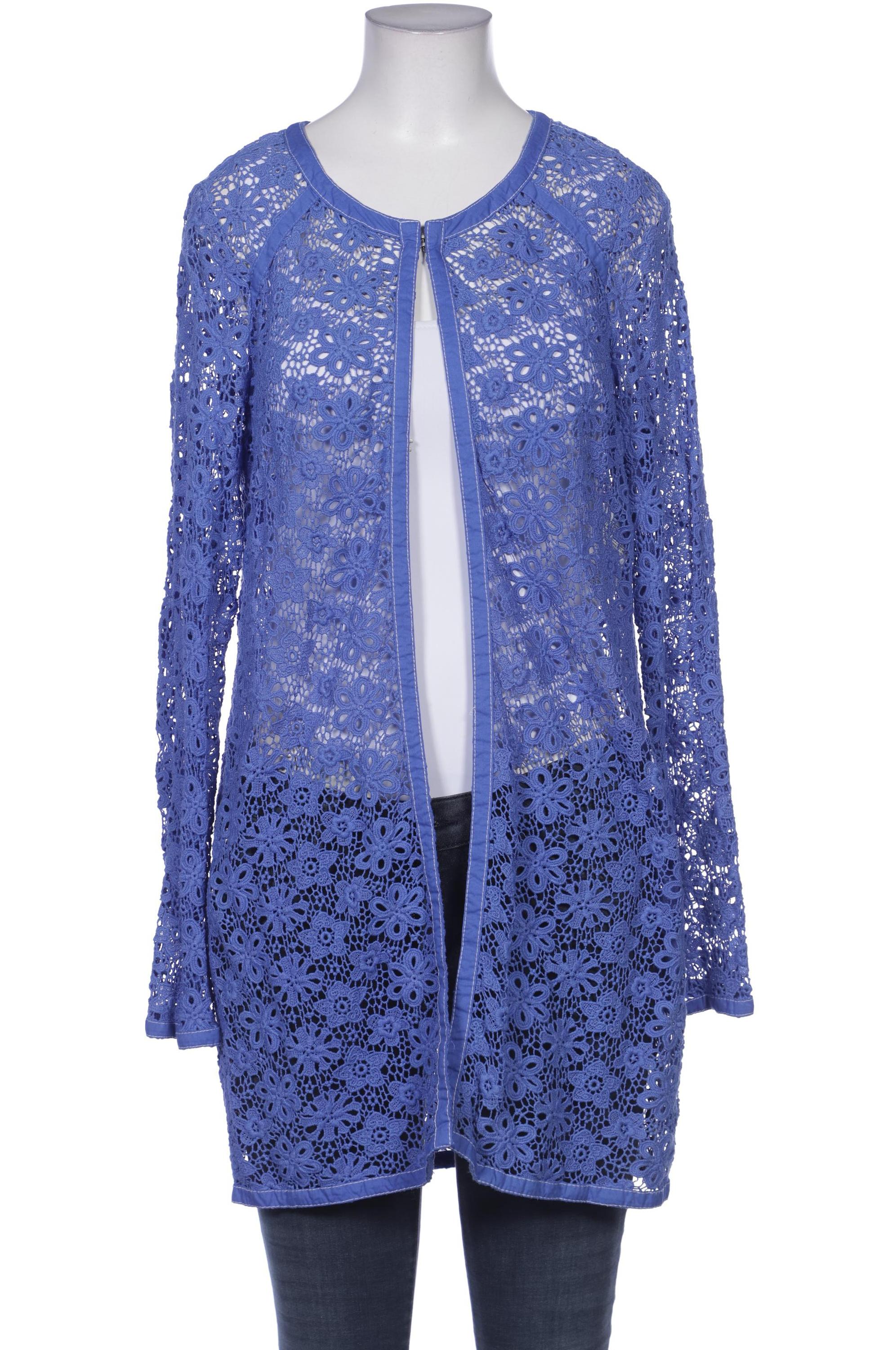 

Taifun Damen Strickjacke, blau, Gr. 40