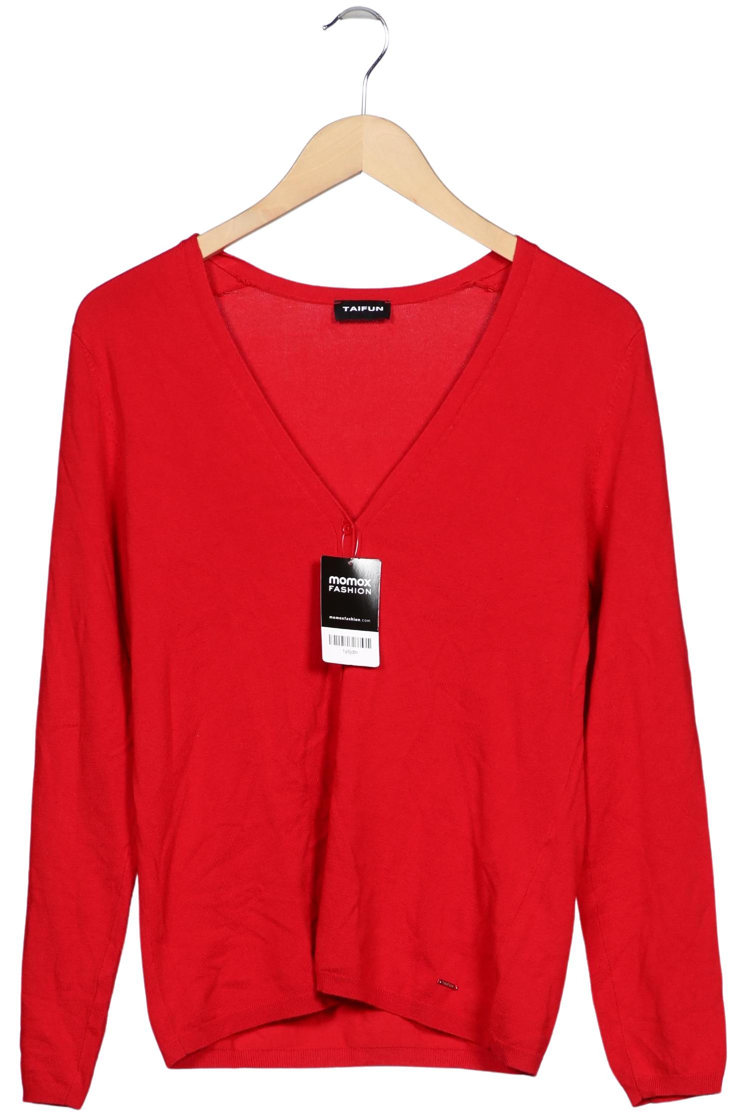 

Taifun Damen Strickjacke, rot, Gr. 38