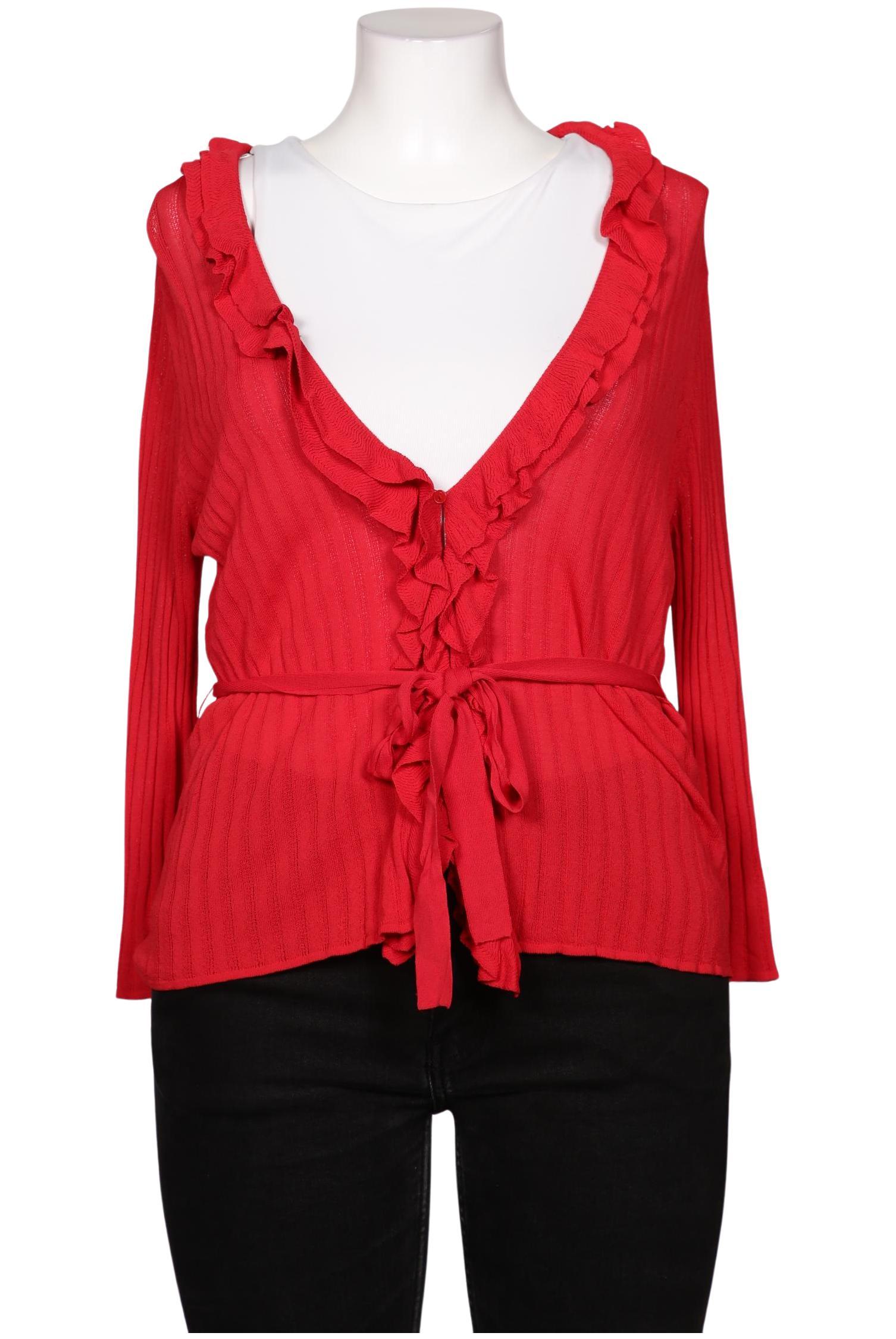 

Taifun Damen Strickjacke, rot, Gr. 44