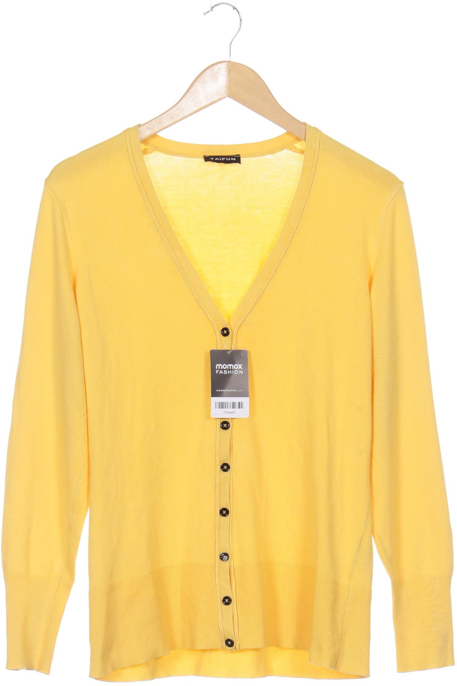 

Taifun Damen Strickjacke, gelb, Gr. 44