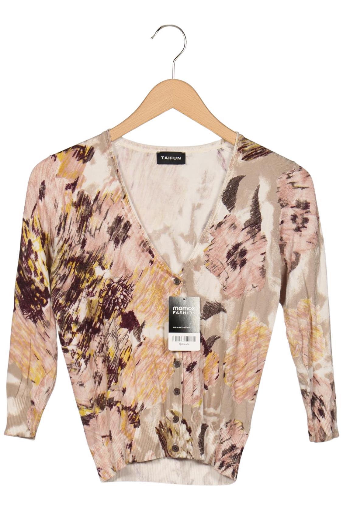 

Taifun Damen Strickjacke, beige, Gr. 38