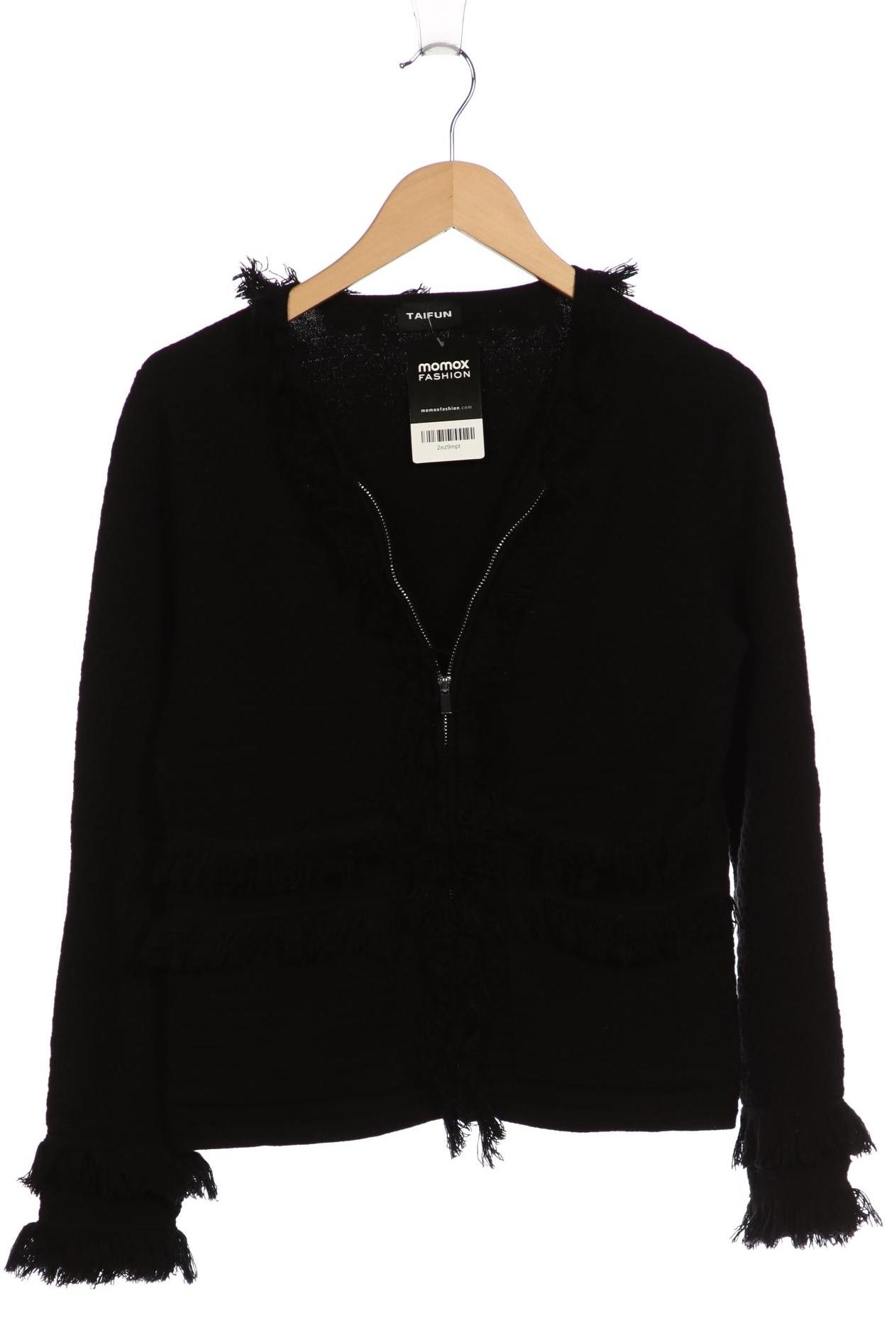

Taifun Damen Strickjacke, schwarz, Gr. 38