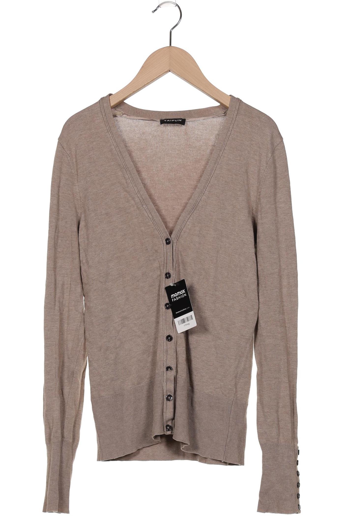 

Taifun Damen Strickjacke, beige, Gr. 38