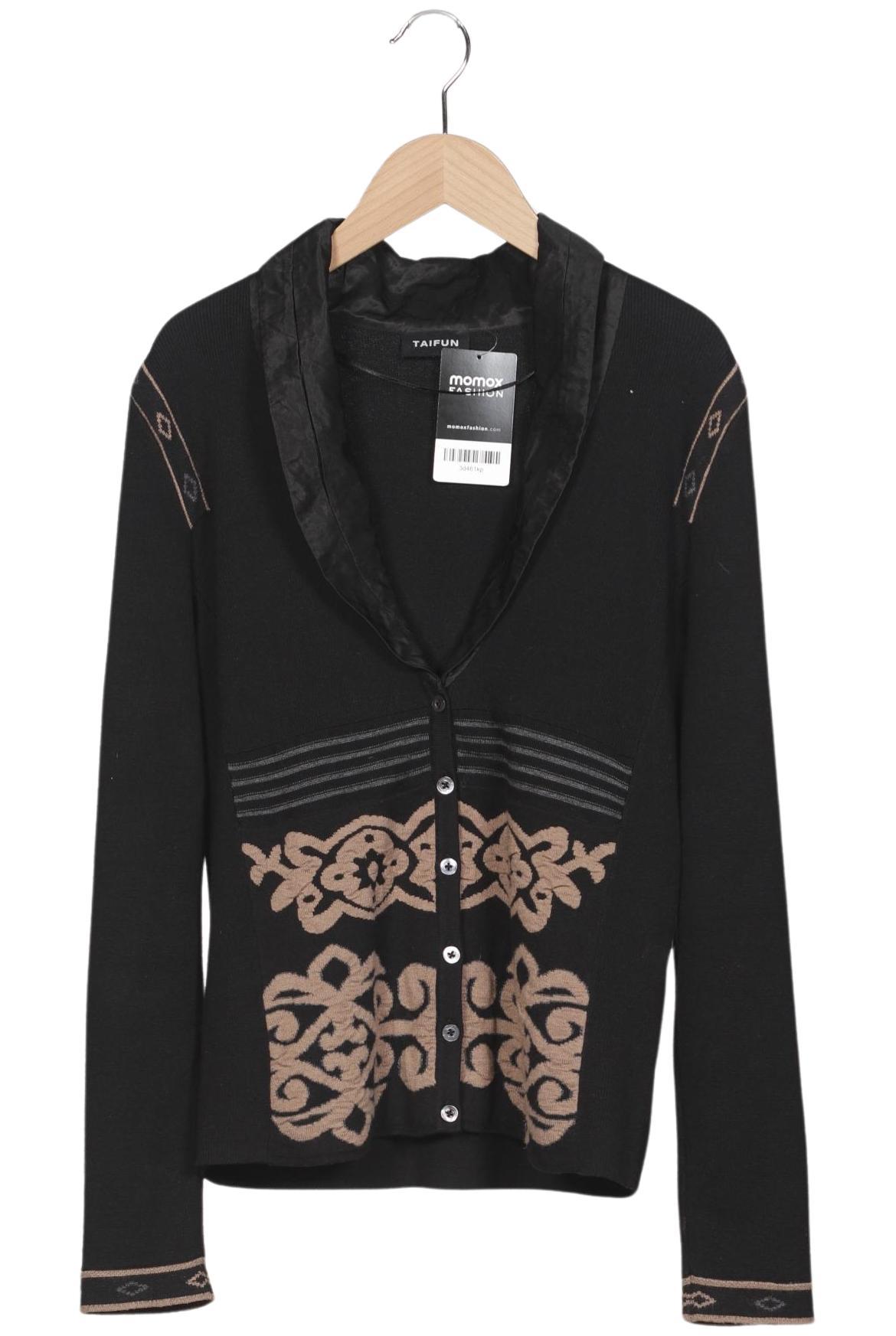 

Taifun Damen Strickjacke, schwarz, Gr. 40