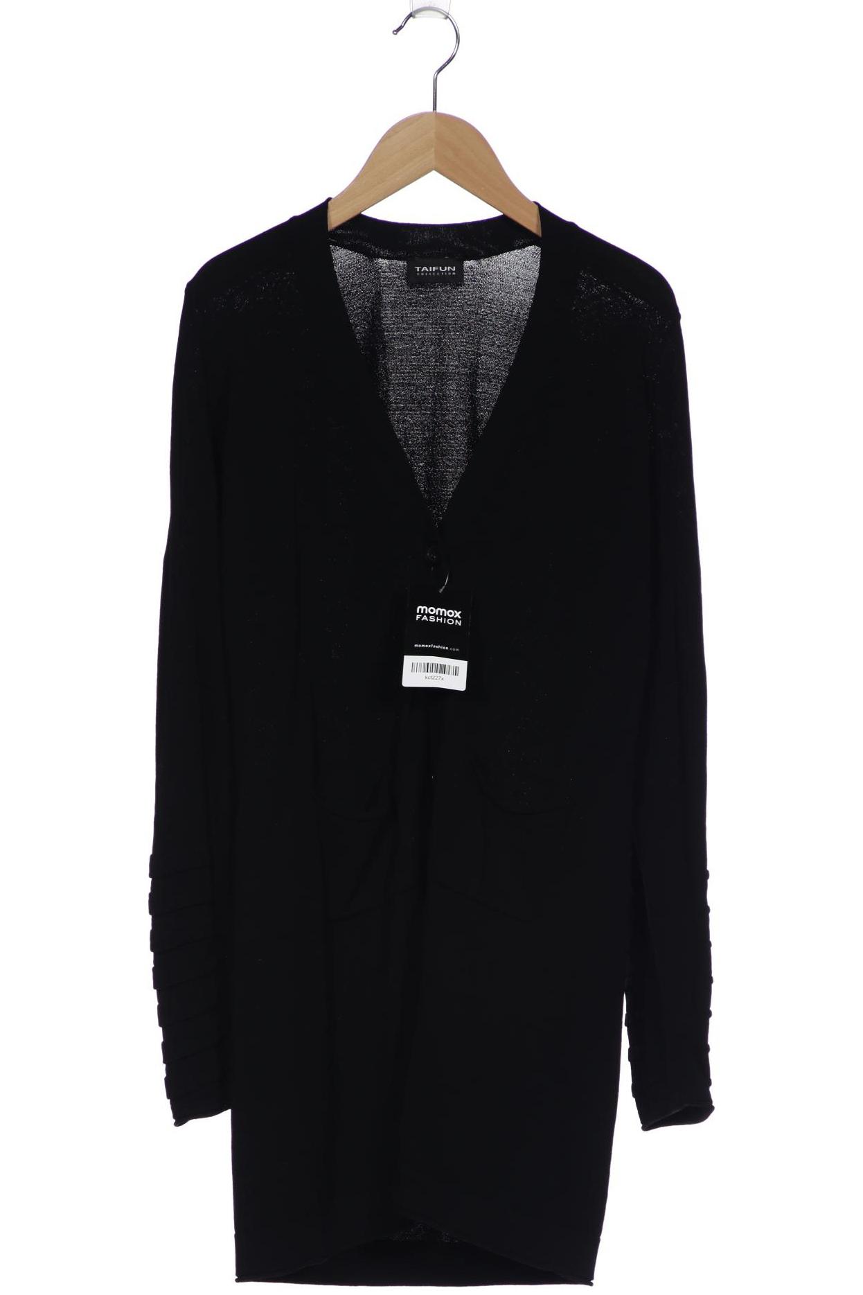 

Taifun Damen Strickjacke, schwarz, Gr. 36