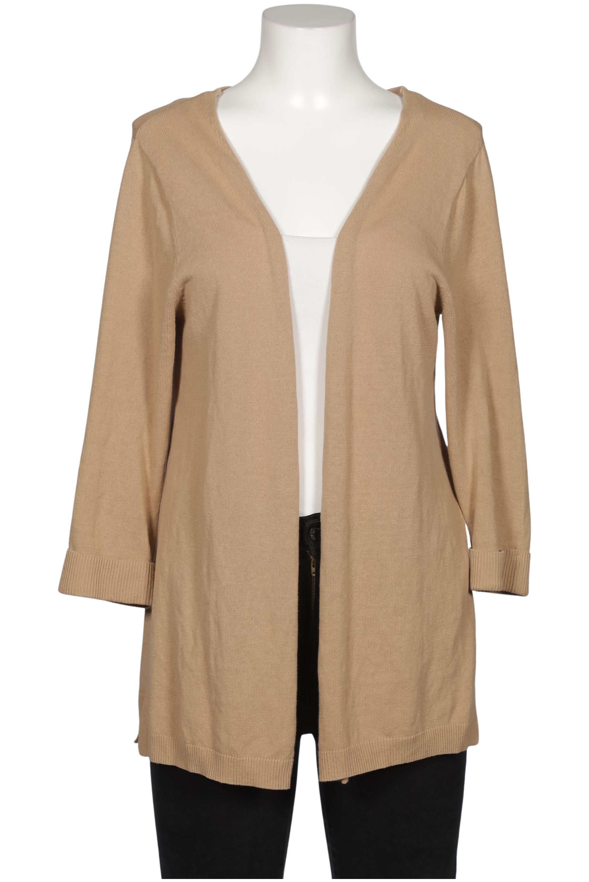 

Taifun Damen Strickjacke, beige, Gr. 38