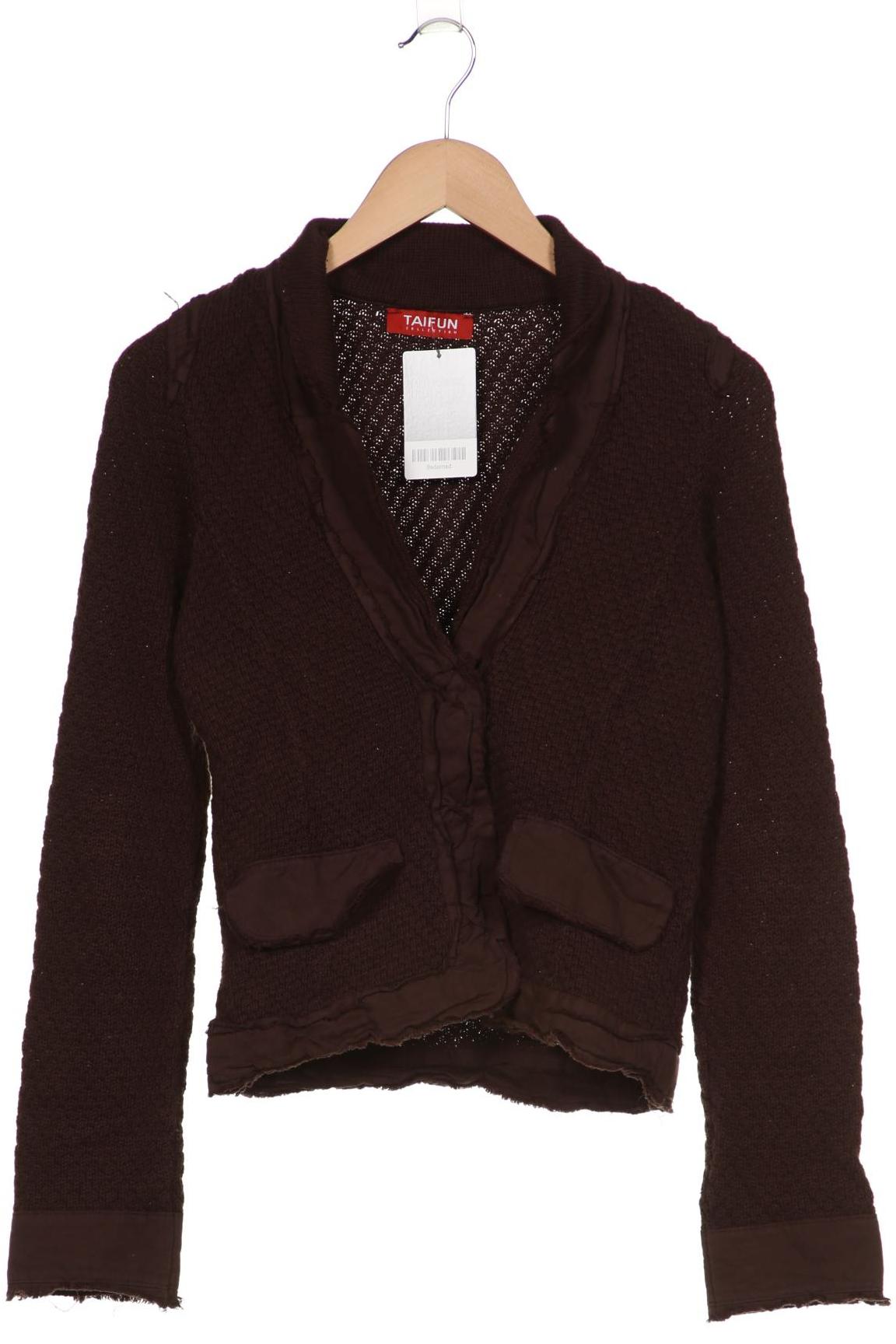 

Taifun Damen Strickjacke, braun, Gr. 34