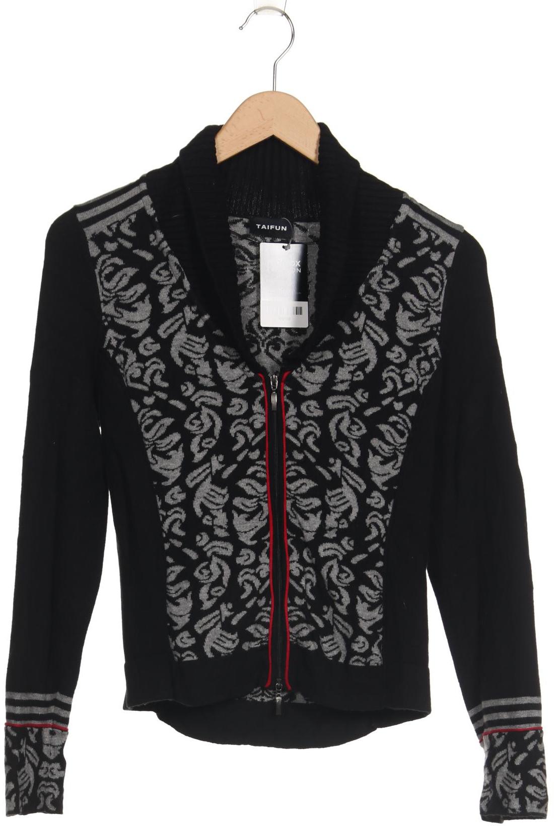 

Taifun Damen Strickjacke, schwarz, Gr. 34