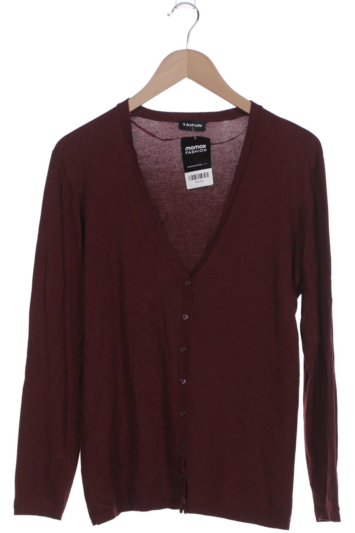 

Taifun Damen Strickjacke, bordeaux, Gr. 38