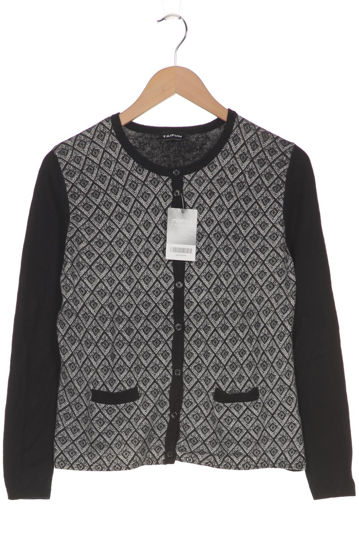 

Taifun Damen Strickjacke, schwarz, Gr. 38