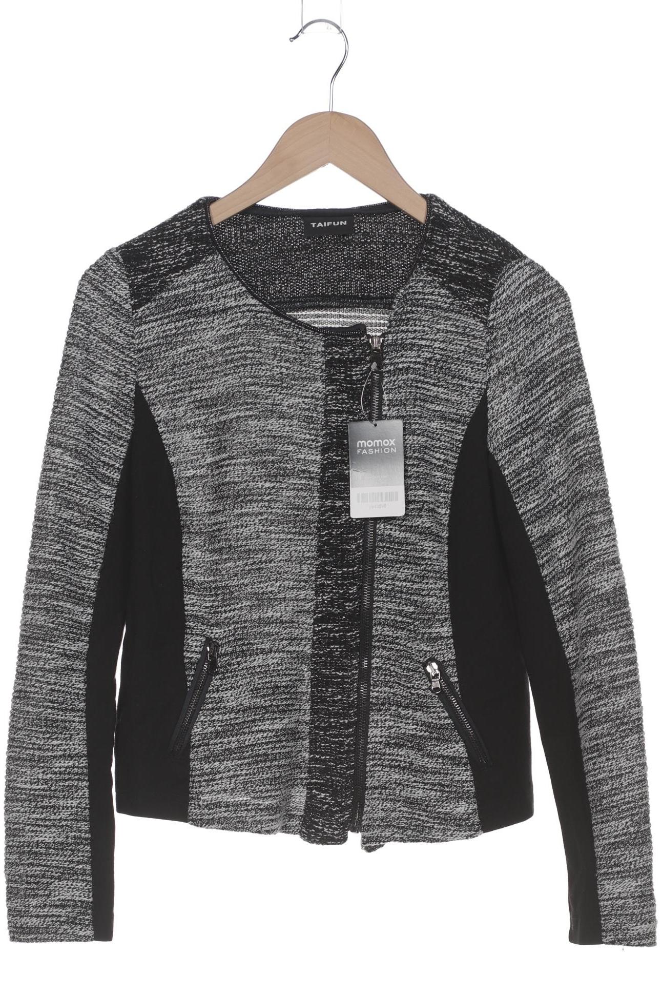 

Taifun Damen Strickjacke, grau, Gr. 40