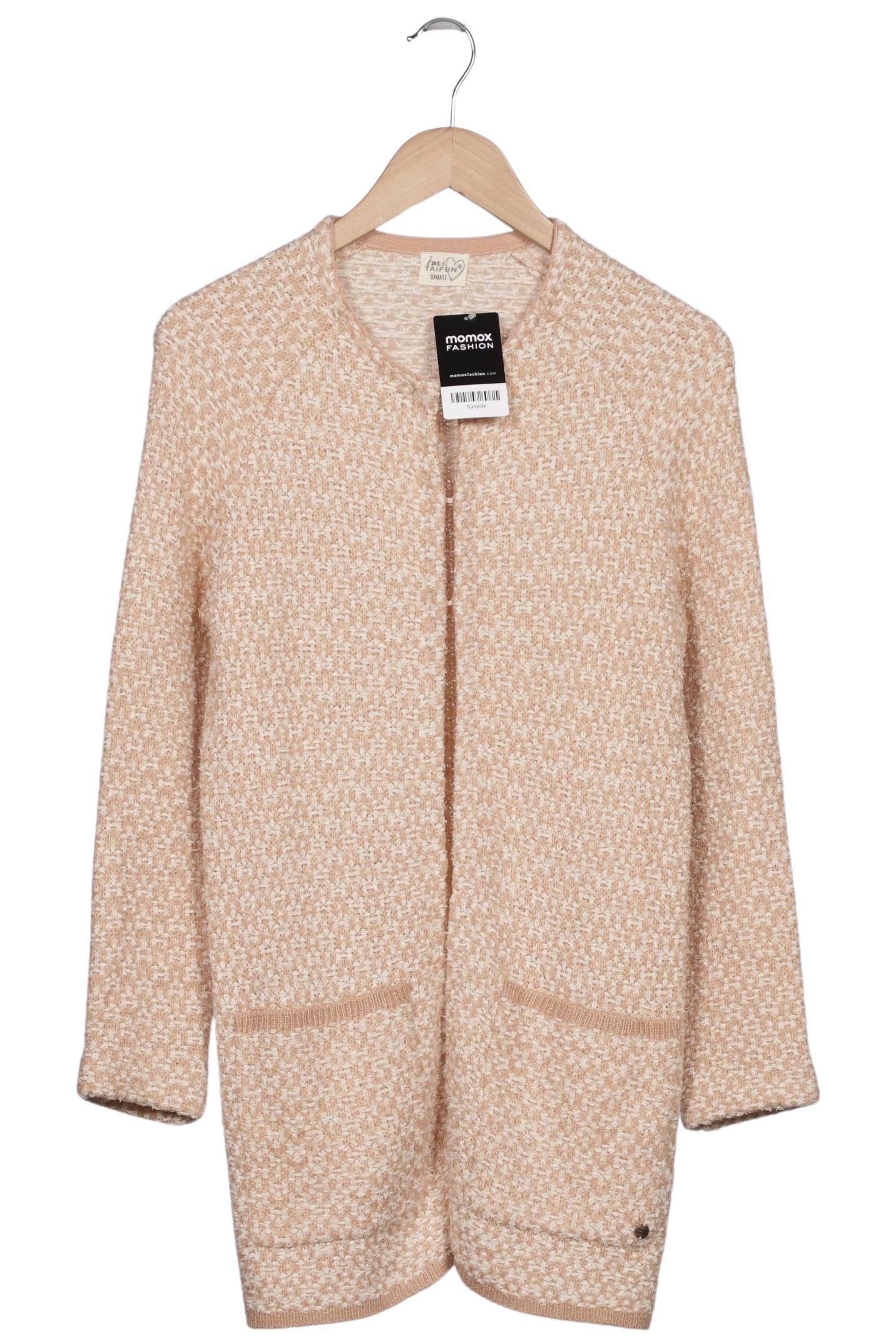 

Taifun Damen Strickjacke, beige, Gr. 36