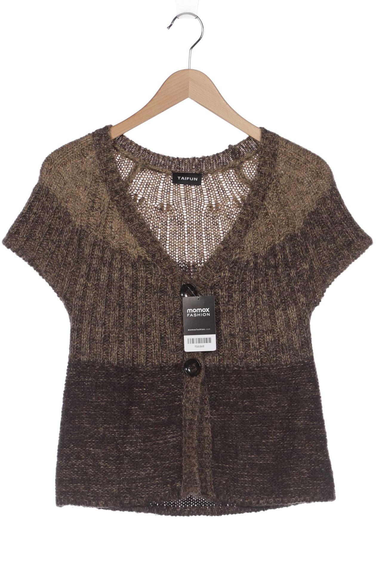 

Taifun Damen Strickjacke, braun, Gr. 36