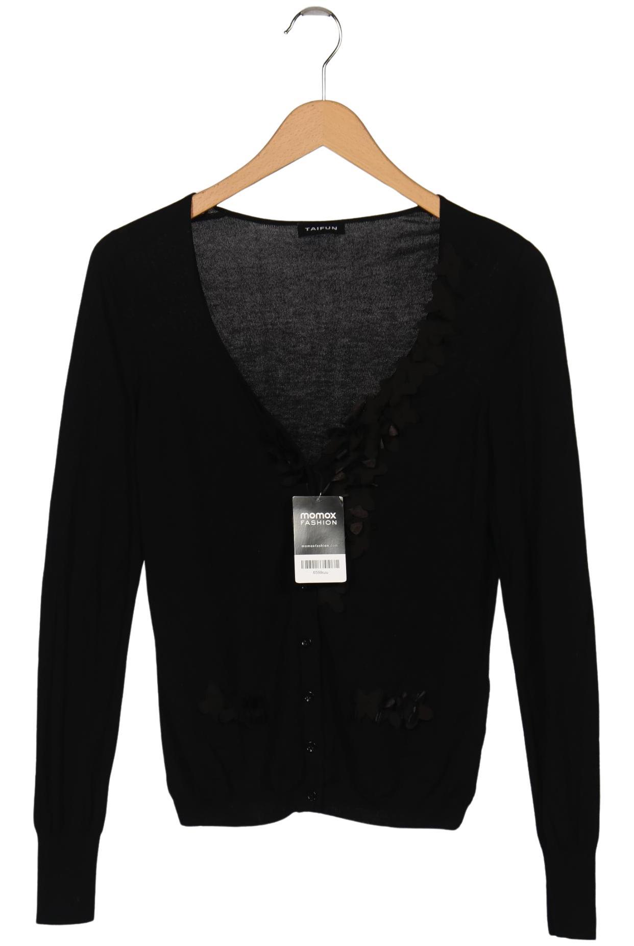 

Taifun Damen Strickjacke, schwarz, Gr. 40