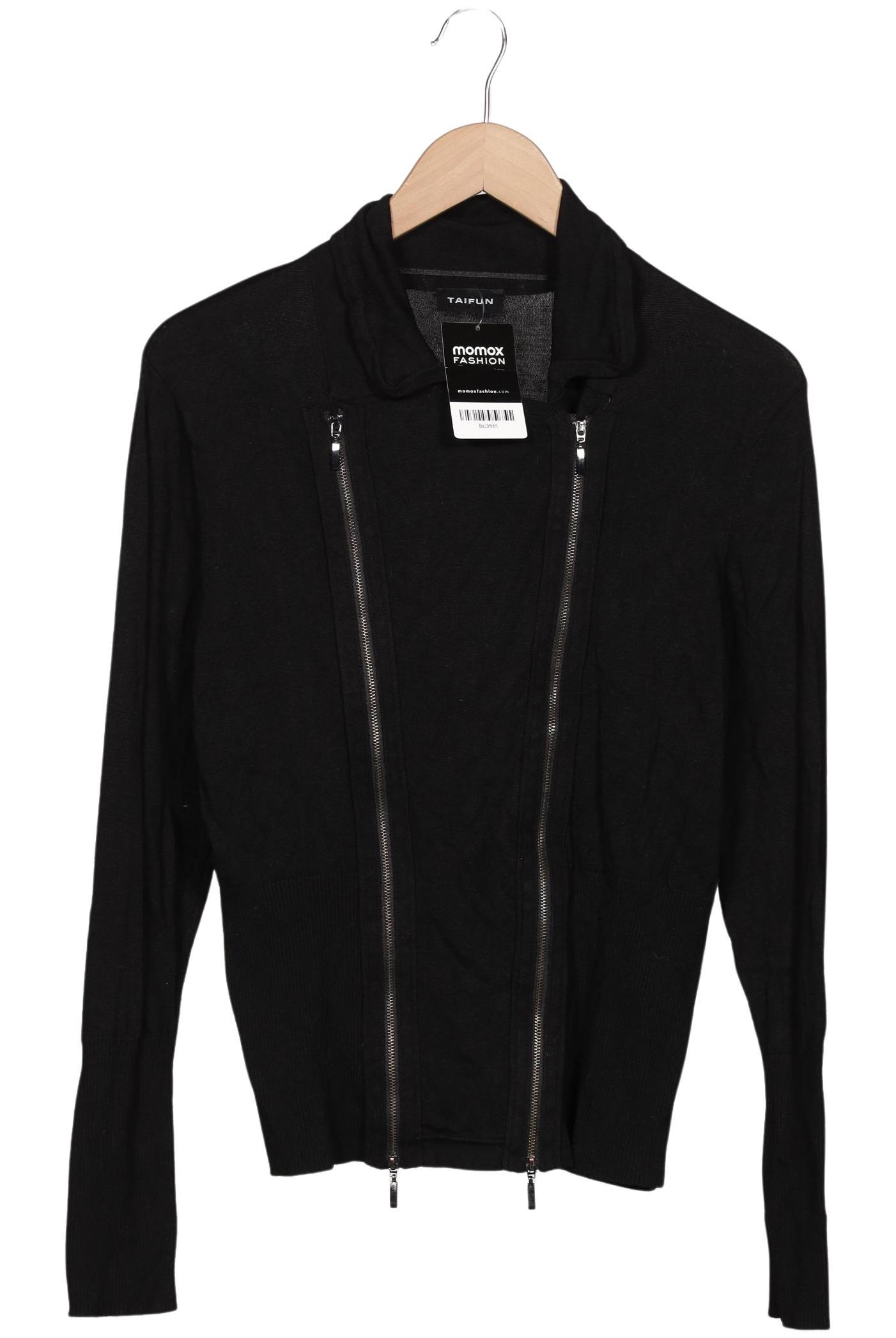 

Taifun Damen Strickjacke, schwarz, Gr. 36