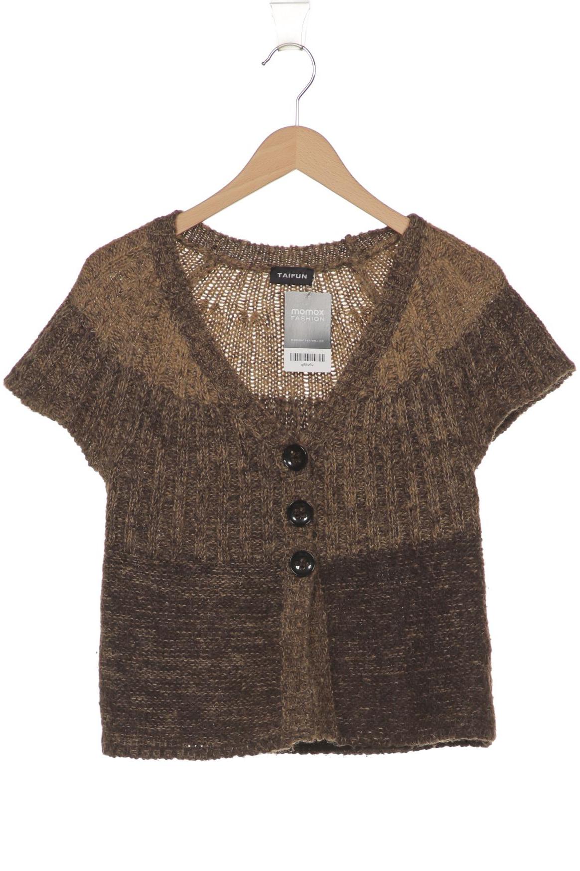 

Taifun Damen Strickjacke, braun, Gr. 36