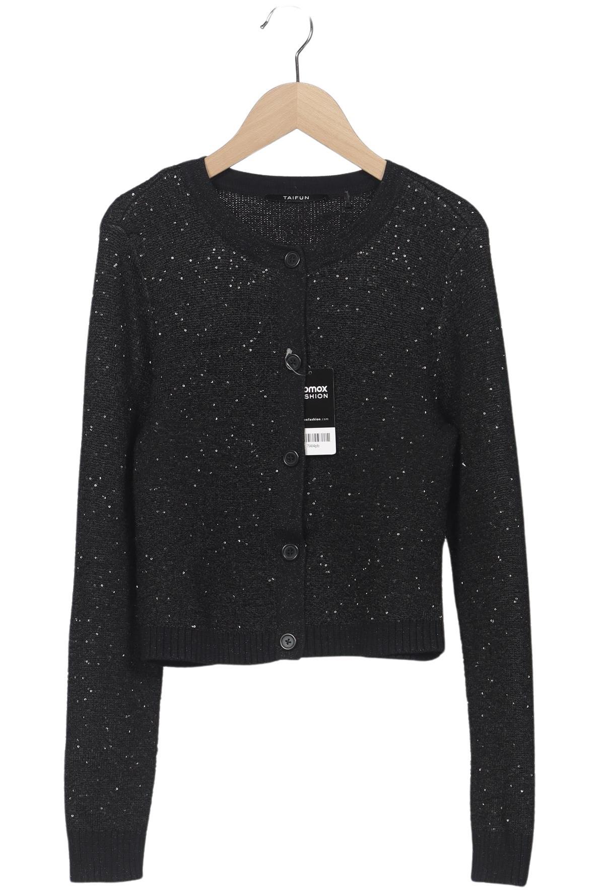 

Taifun Damen Strickjacke, schwarz, Gr. 38