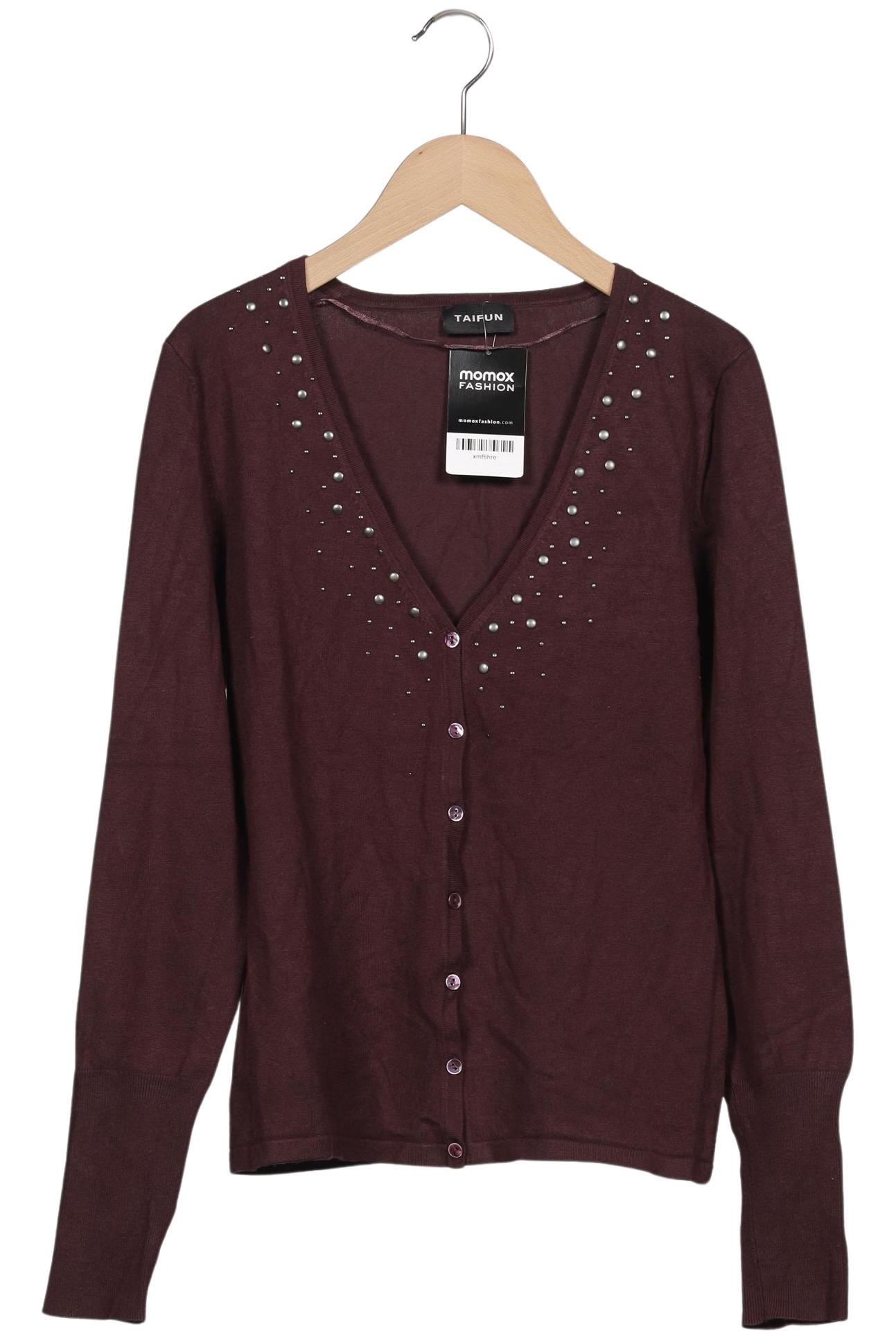 

Taifun Damen Strickjacke, bordeaux, Gr. 38