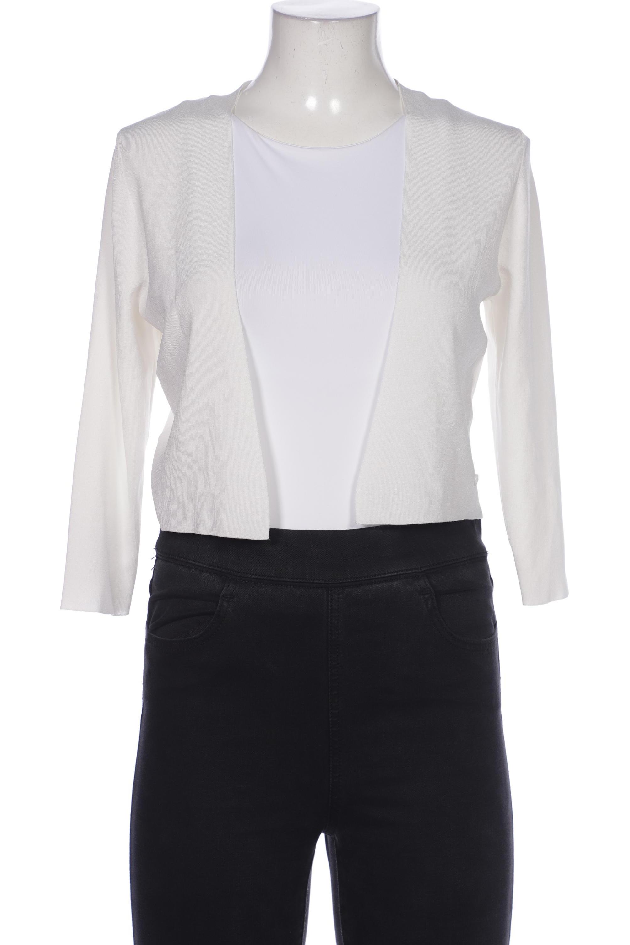 

Taifun Damen Strickjacke, weiß, Gr. 38