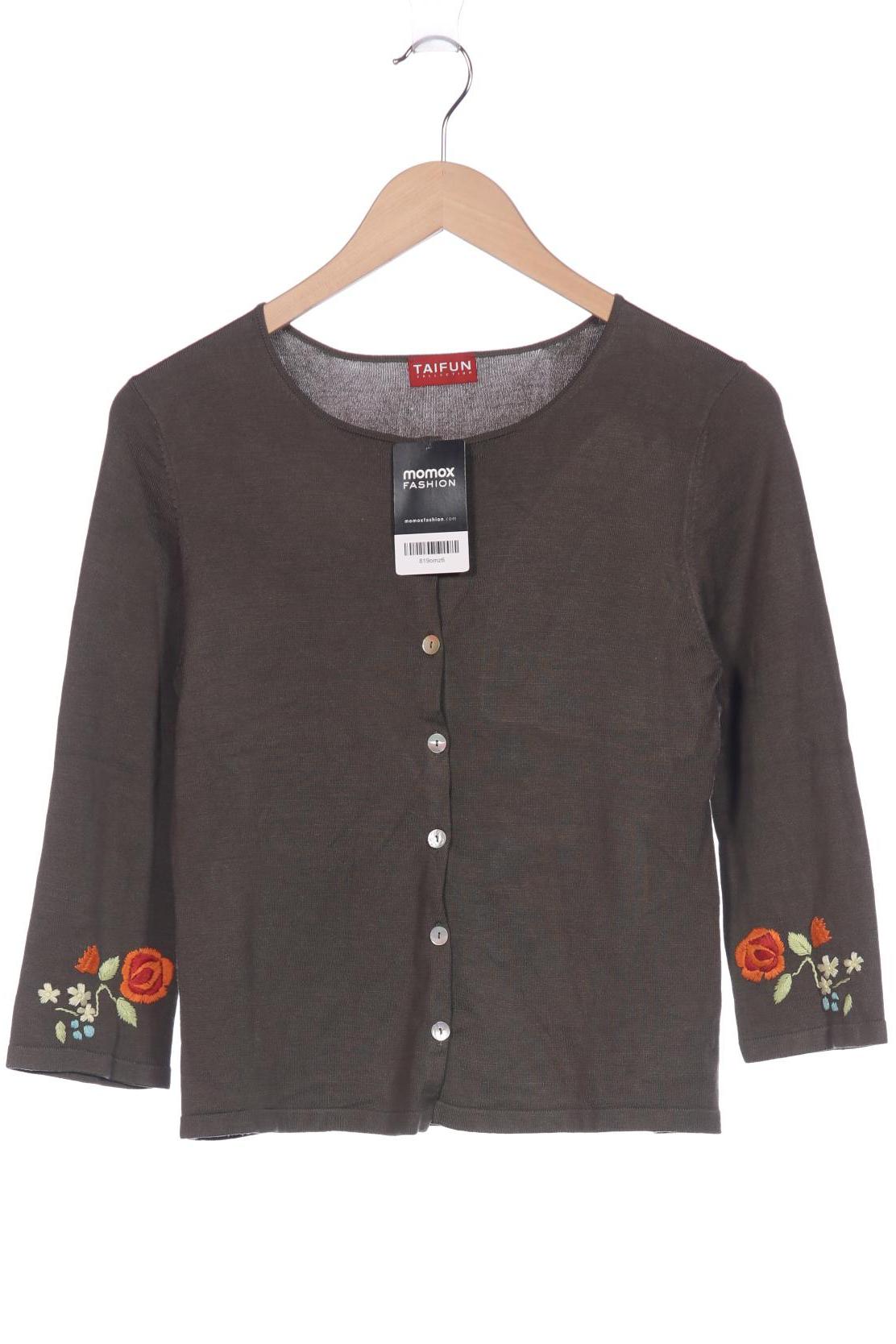 

Taifun Damen Strickjacke, grün, Gr. 34