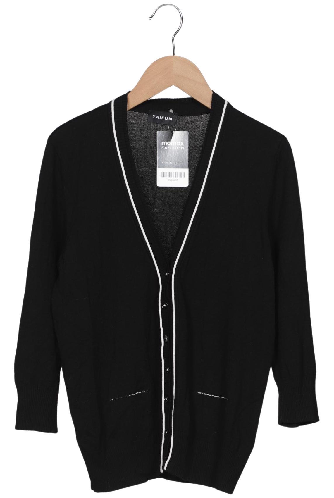 

Taifun Damen Strickjacke, schwarz, Gr. 36