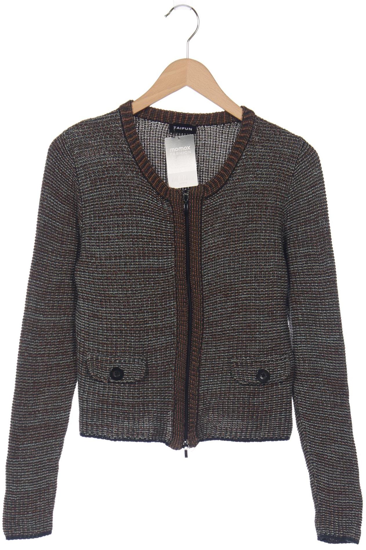 

Taifun Damen Strickjacke, grün, Gr. 38
