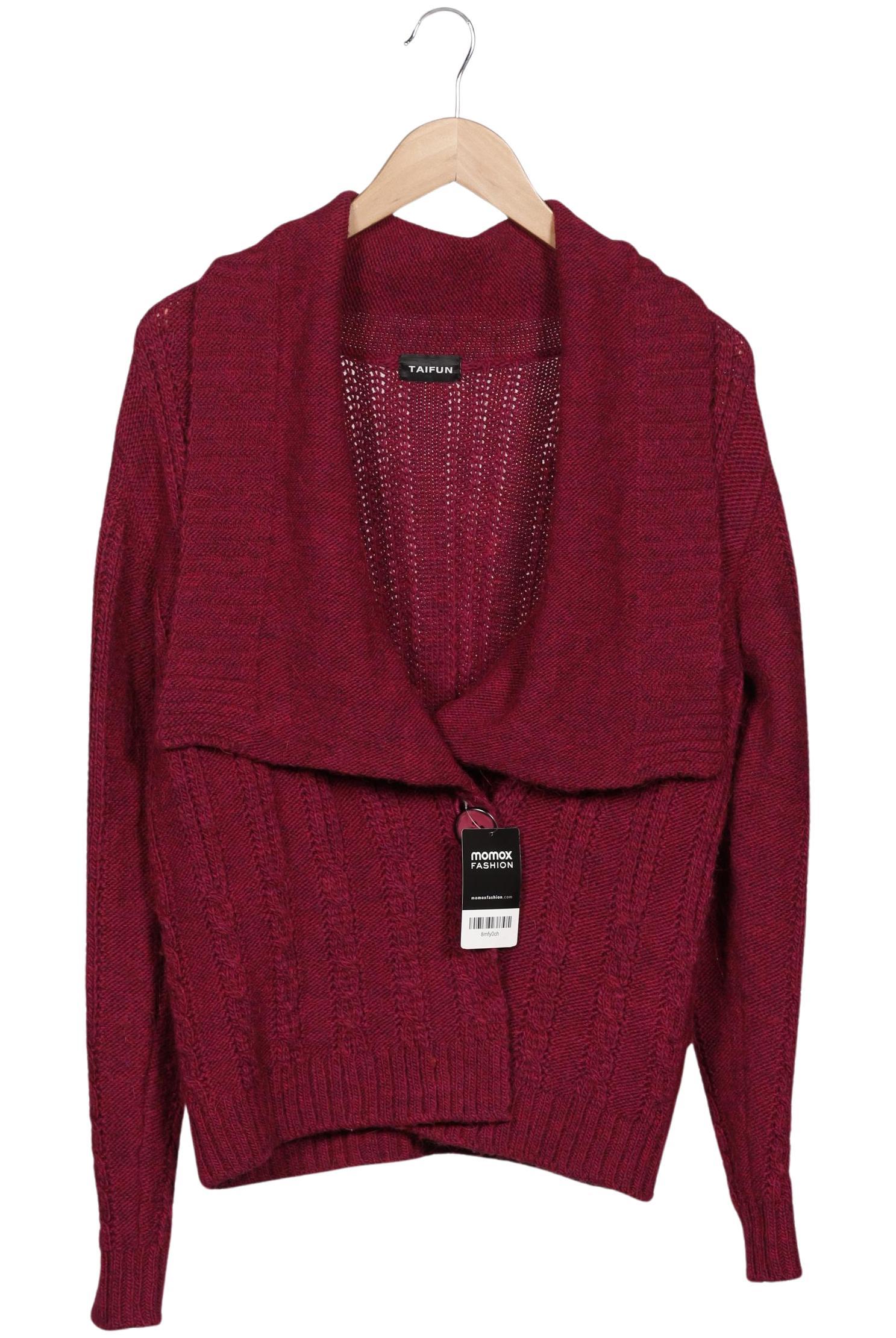 

Taifun Damen Strickjacke, bordeaux, Gr. 40