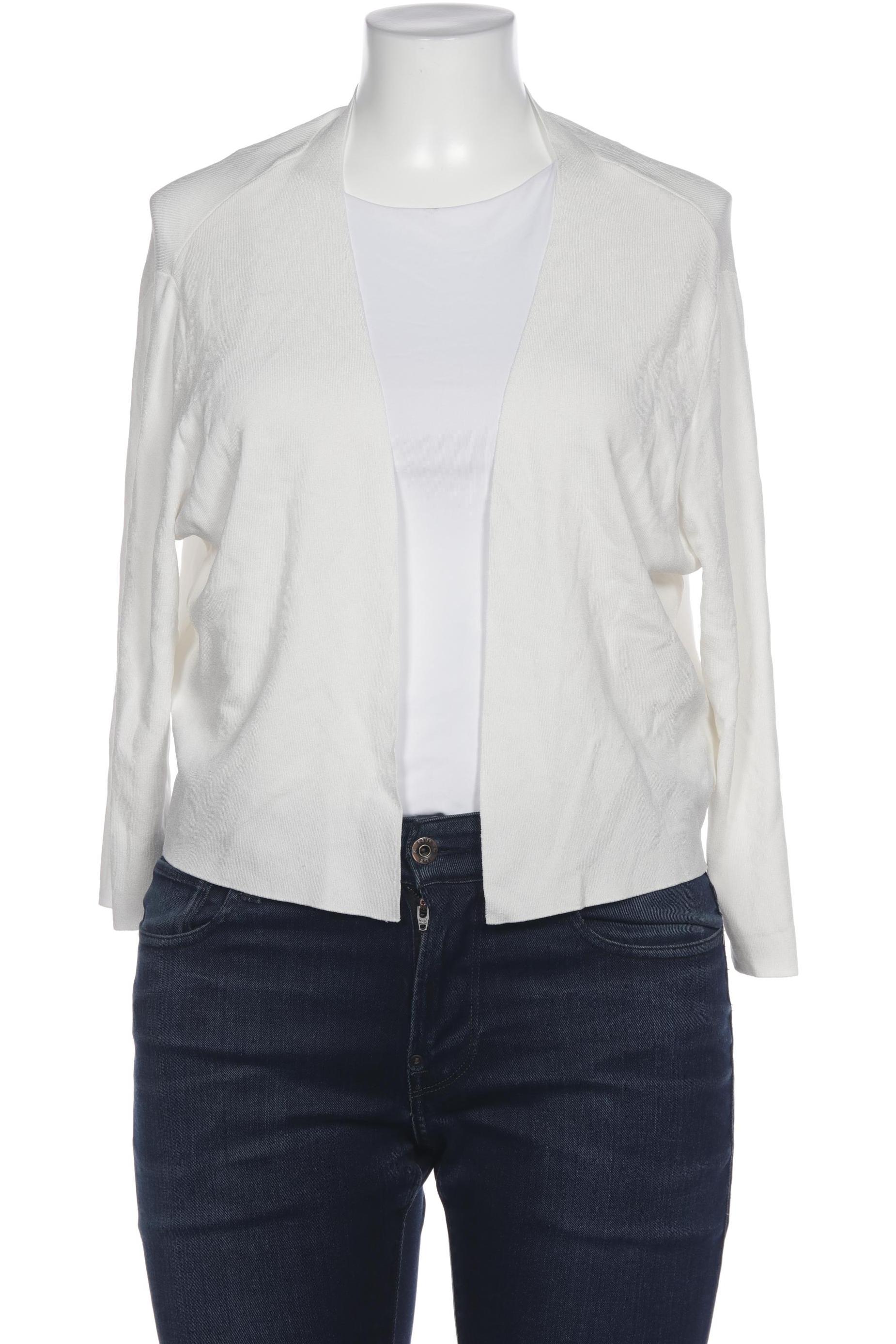 

Taifun Damen Strickjacke, weiß, Gr. 46