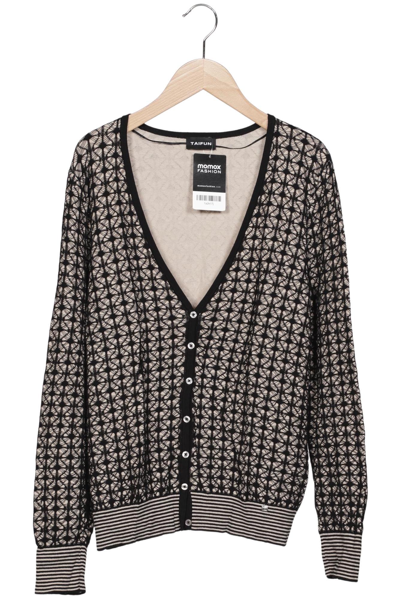 

Taifun Damen Strickjacke, schwarz, Gr. 42